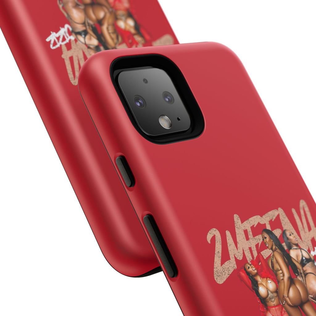Phone Case - '2MEEZNA' Pin-Up Trio Graphic Slim Protective Cover