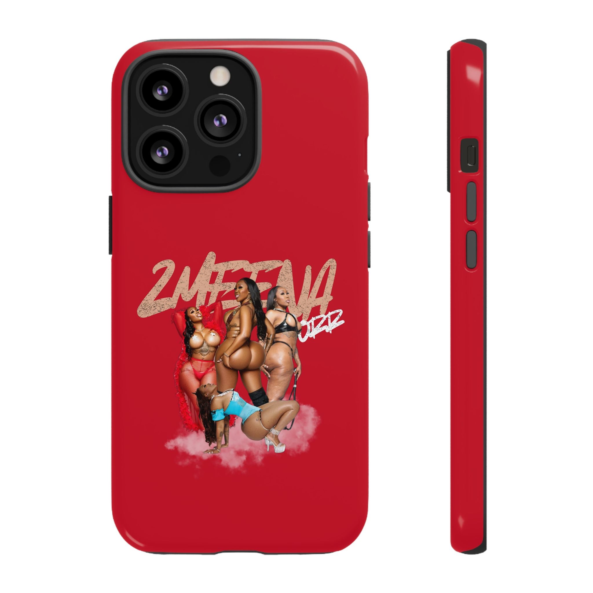 Phone Case - '2MEEZNA' Pin-Up Trio Graphic Slim Protective Cover