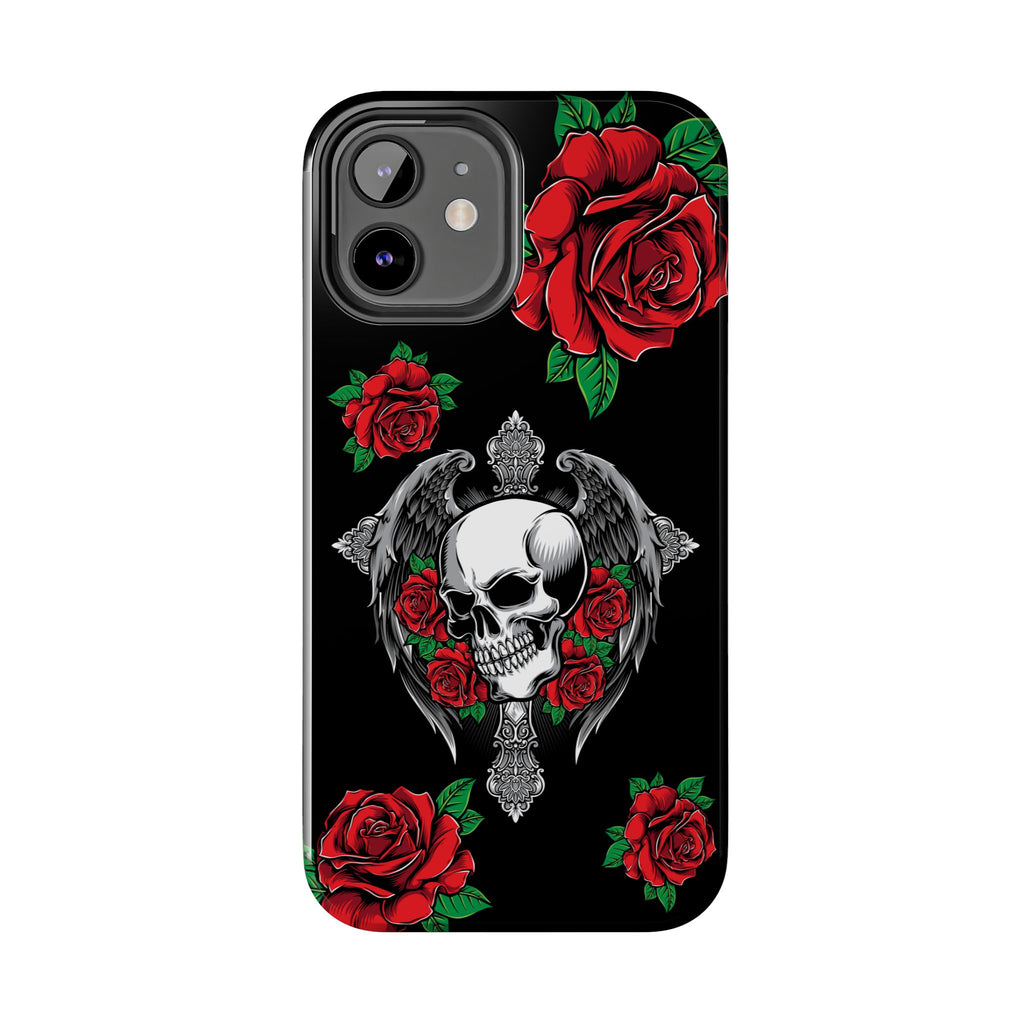 Skull and Rose Phone Case