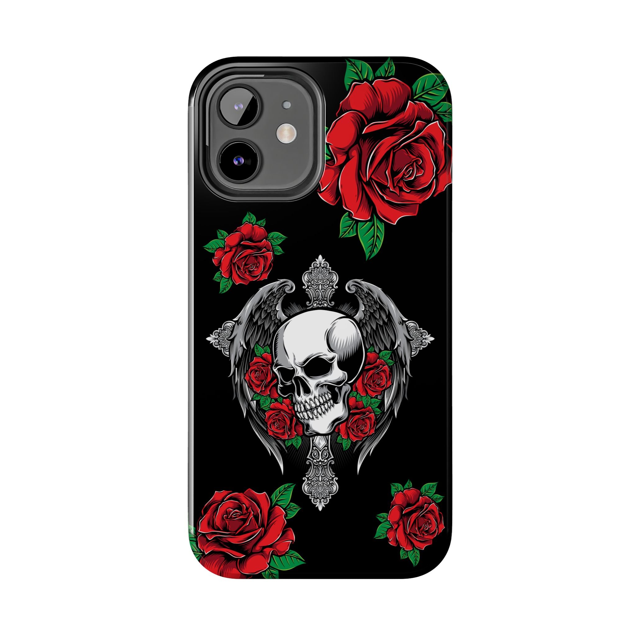 Skull and Rose Phone Case