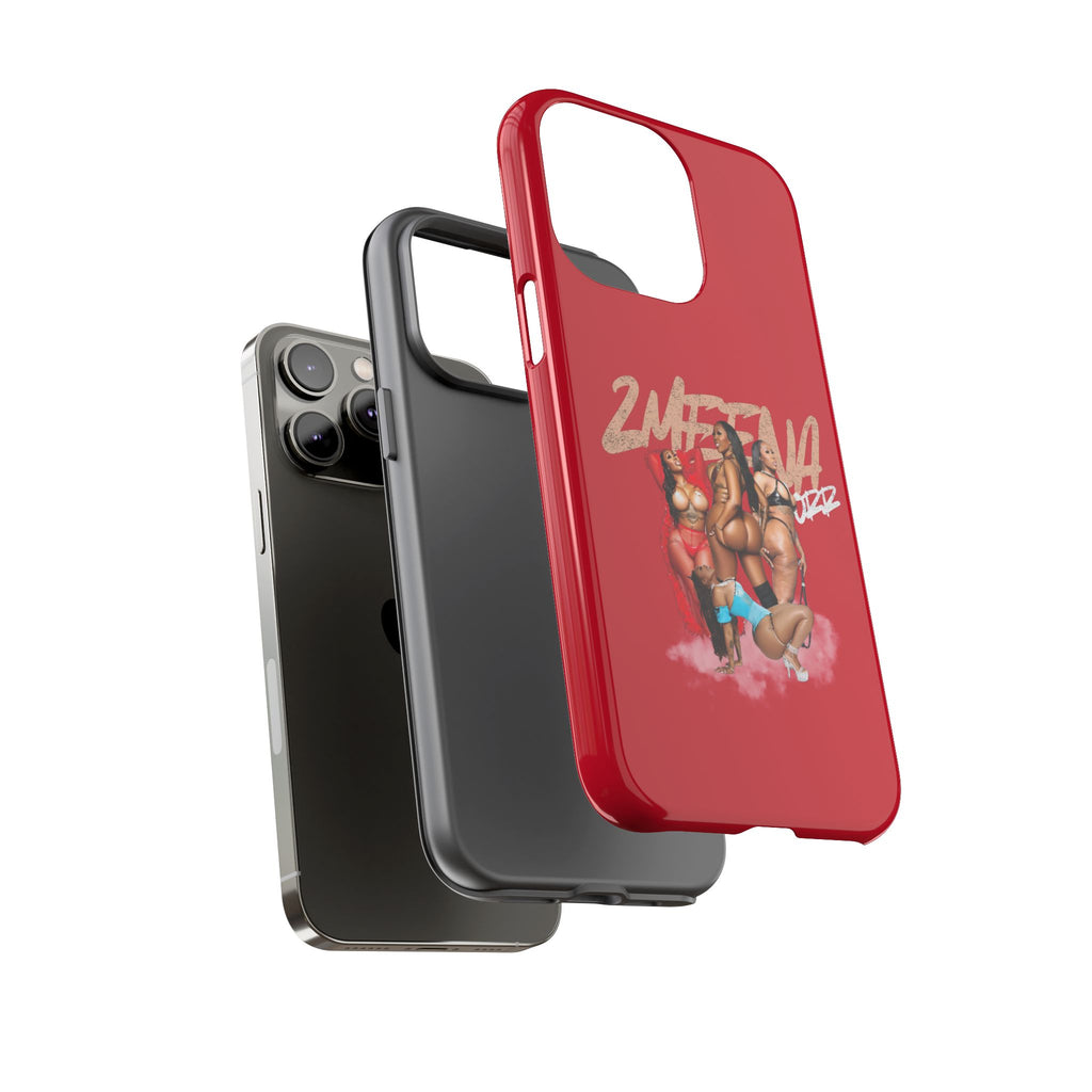 Phone Case - '2MEEZNA' Pin-Up Trio Graphic Slim Protective Cover