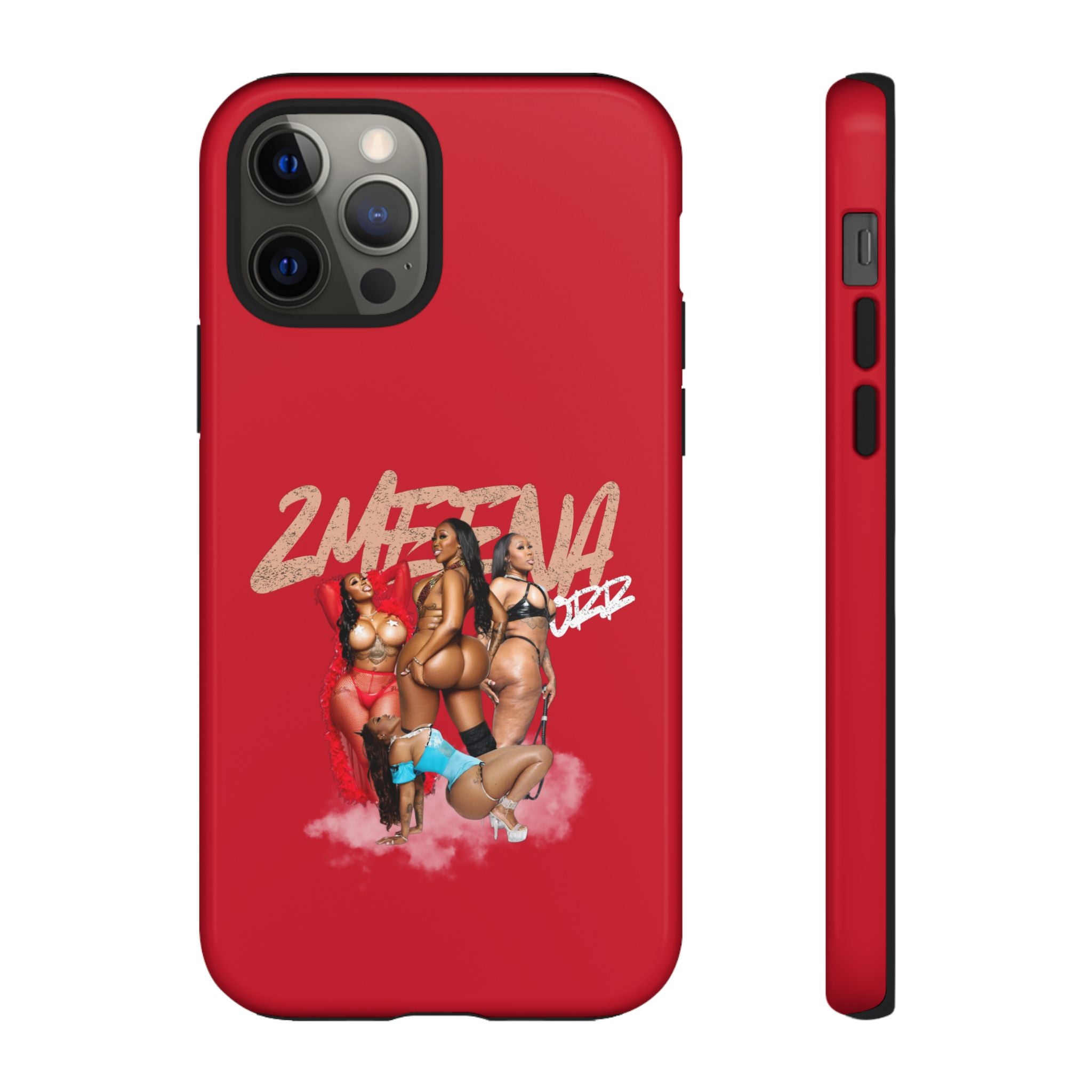 Phone Case - '2MEEZNA' Pin-Up Trio Graphic Slim Protective Cover