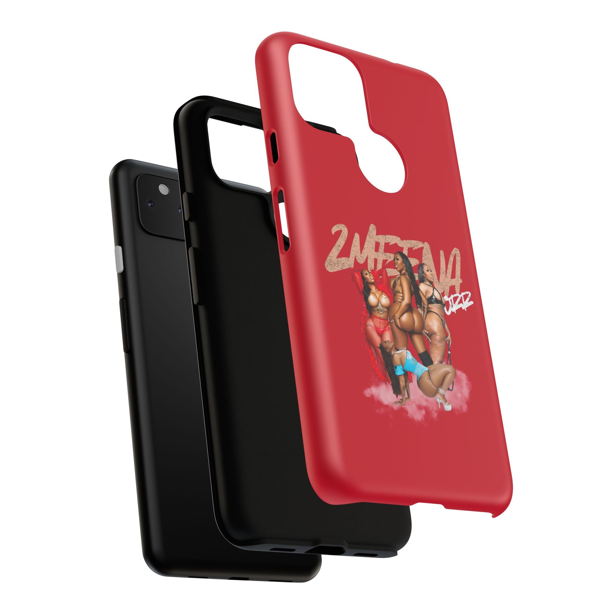 Phone Case - '2MEEZNA' Pin-Up Trio Graphic Slim Protective Cover