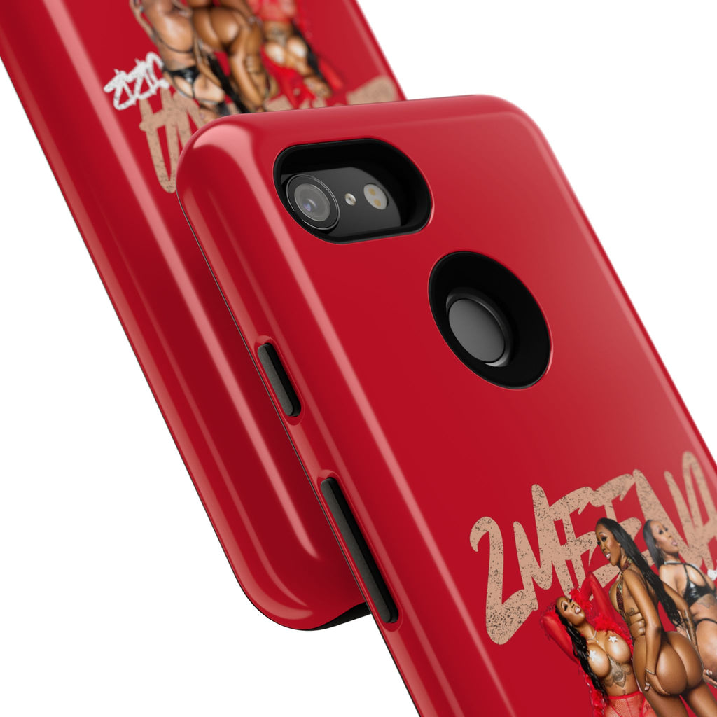 Phone Case - '2MEEZNA' Pin-Up Trio Graphic Slim Protective Cover