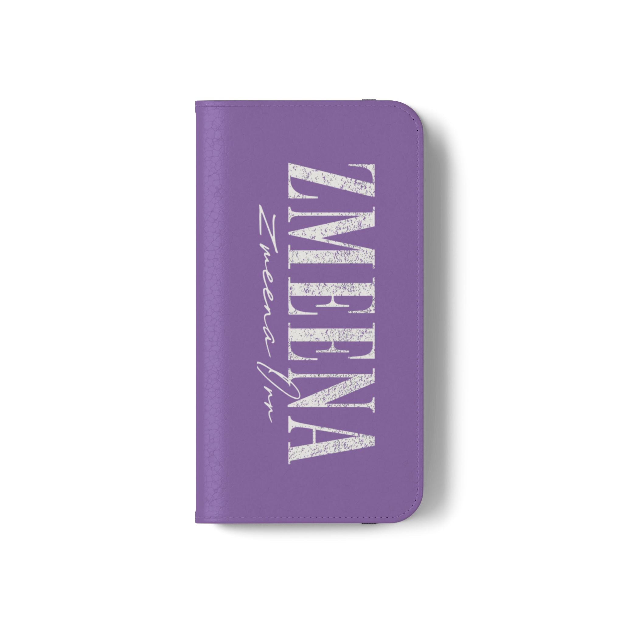 Purple Personalized Flip Phone Case – "Super Wet" Graphic & Name (Tamena)