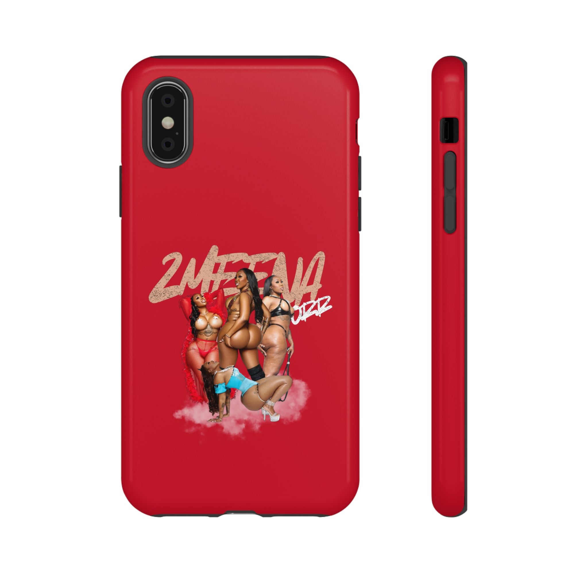 Phone Case - '2MEEZNA' Pin-Up Trio Graphic Slim Protective Cover