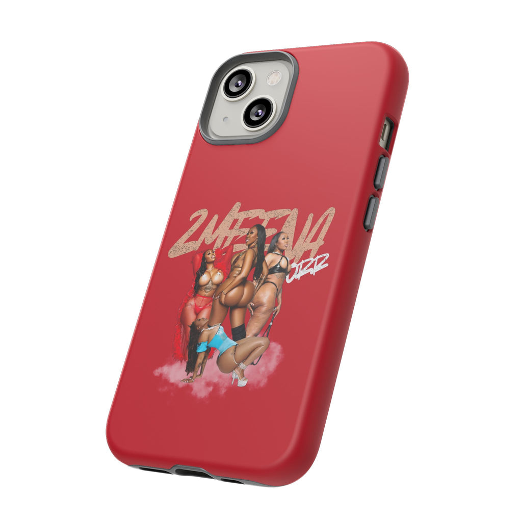 Phone Case - '2MEEZNA' Pin-Up Trio Graphic Slim Protective Cover