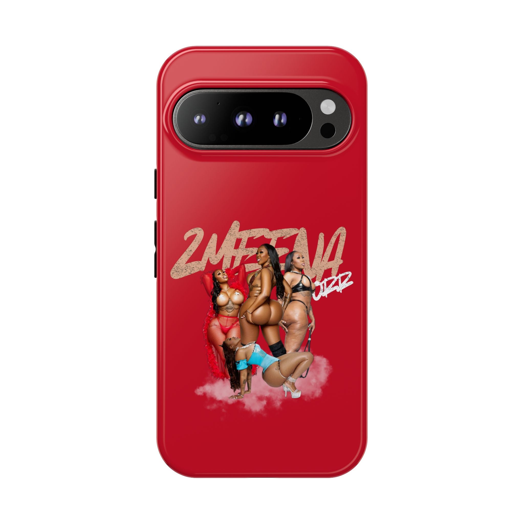 Phone Case - '2MEEZNA' Pin-Up Trio Graphic Slim Protective Cover