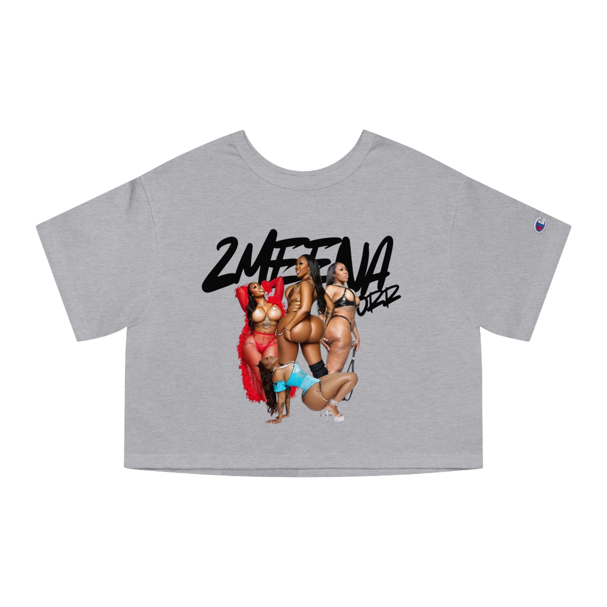 Cropped T-Shirt — '2WEETNAZ' Pin-Up Girls Graphic Crop Tee