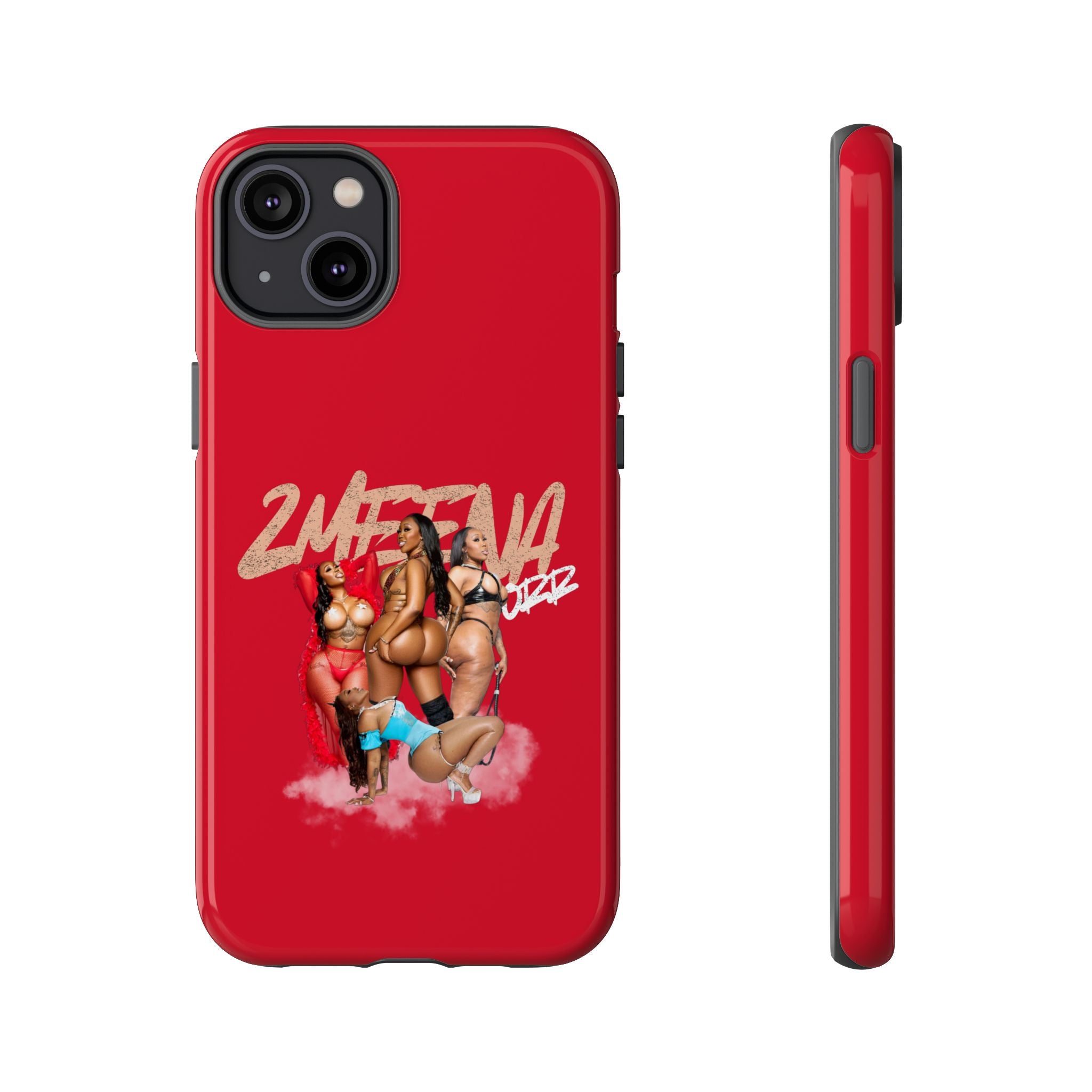 Phone Case - '2MEEZNA' Pin-Up Trio Graphic Slim Protective Cover