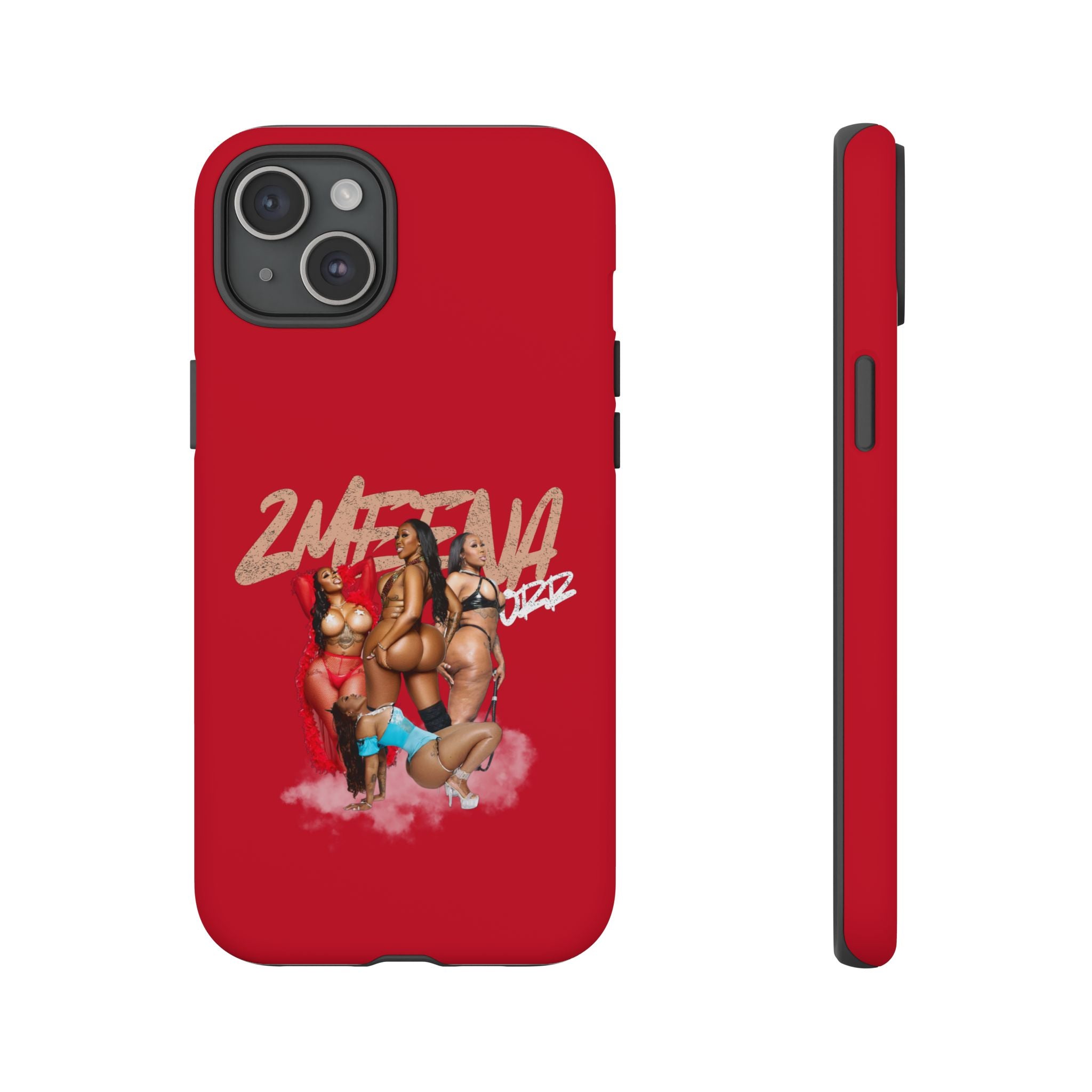 Phone Case - '2MEEZNA' Pin-Up Trio Graphic Slim Protective Cover