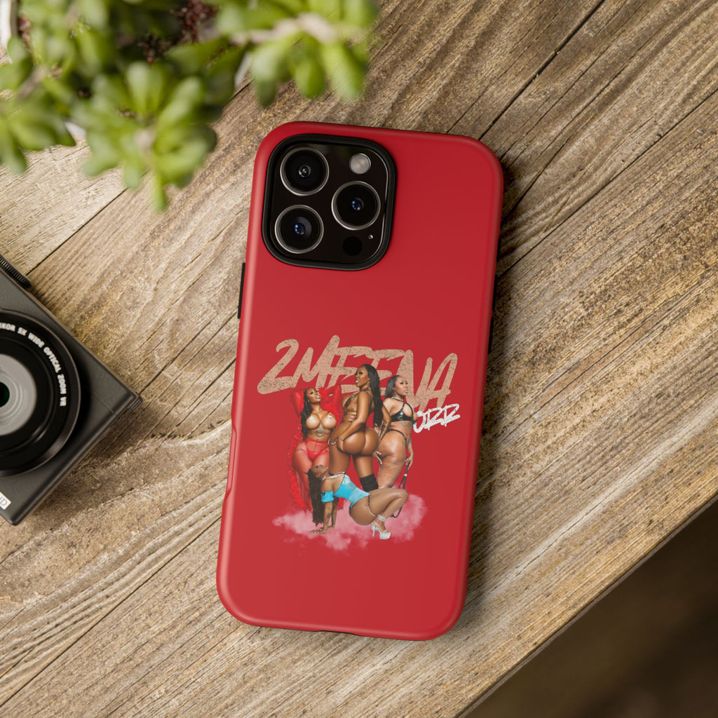 Phone Case - '2MEEZNA' Pin-Up Trio Graphic Slim Protective Cover