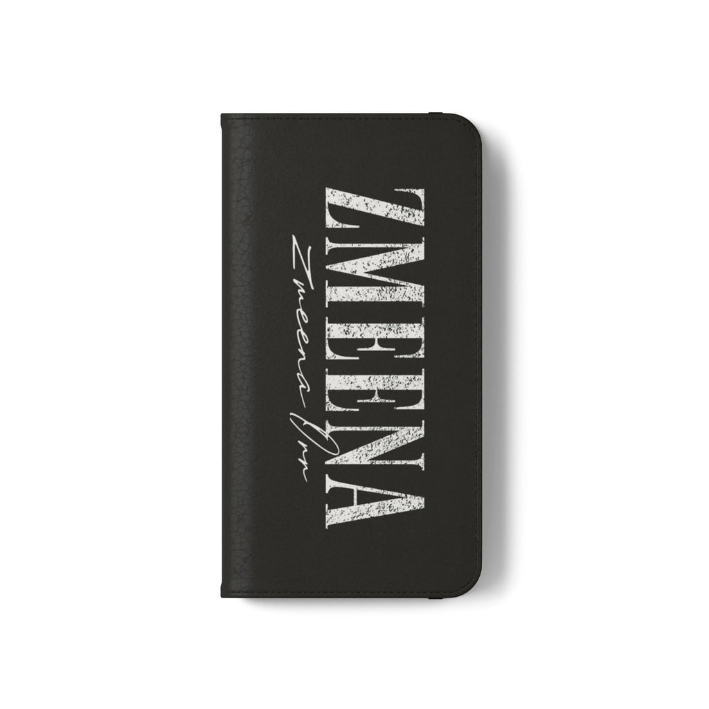 Black Personalized Flip Phone Case – "Super Wet" Graphic & Name (Tamena)
