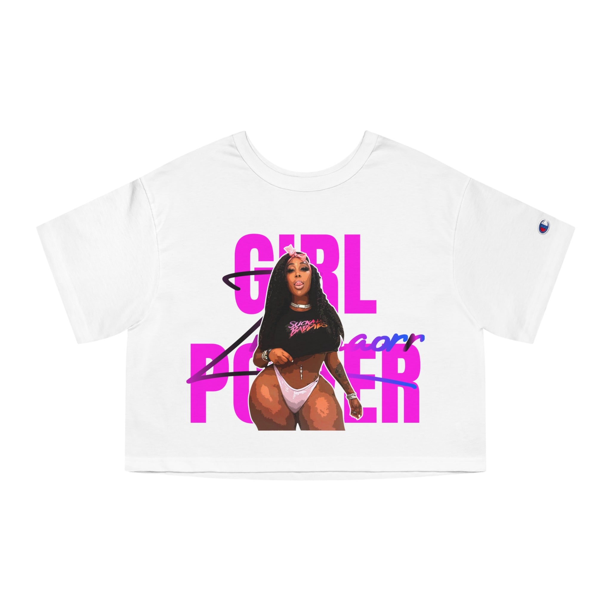 ZMEENAORR Champion Women's Heritage Cropped T-Shirt