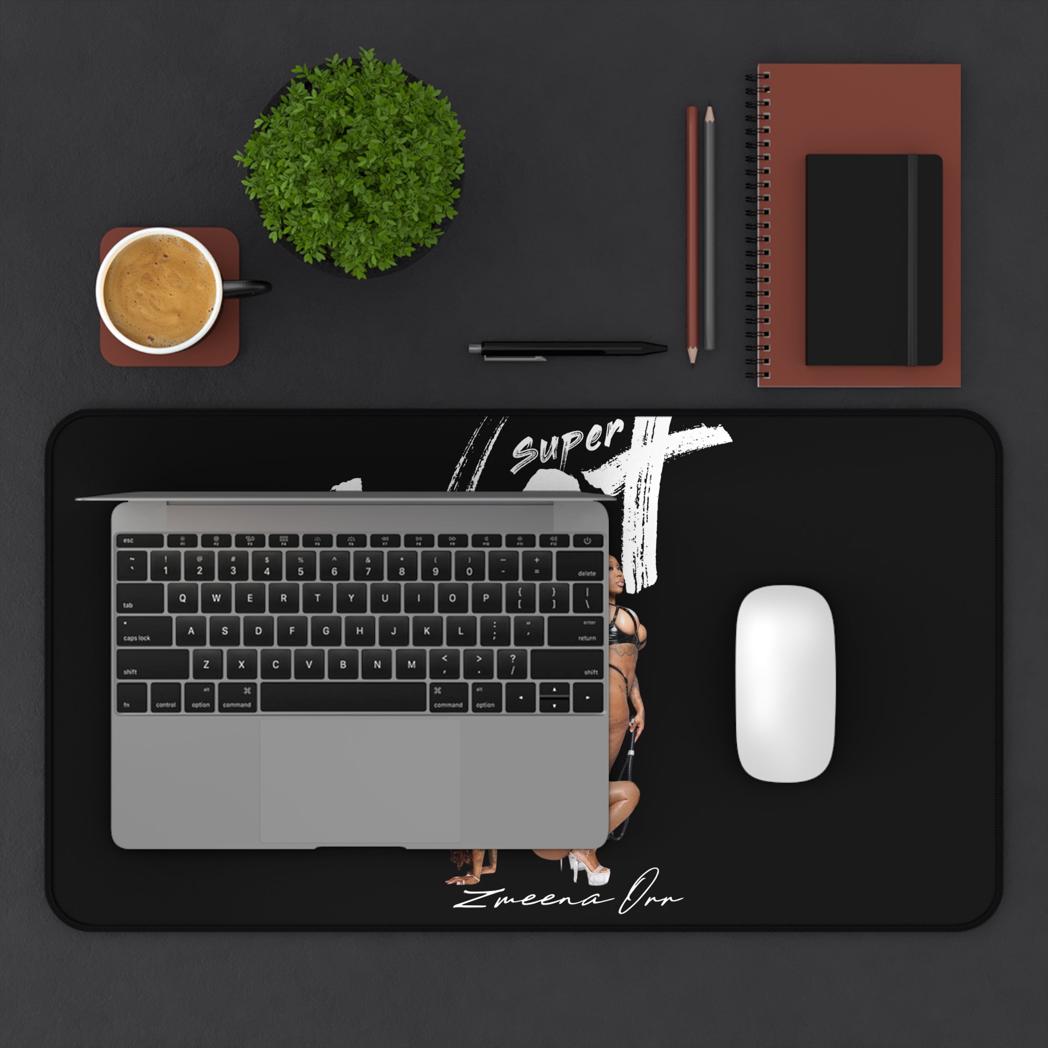 Desk Mat — "Vogue Vixen" Pin-Up Girl Gaming/Office Desk Mat