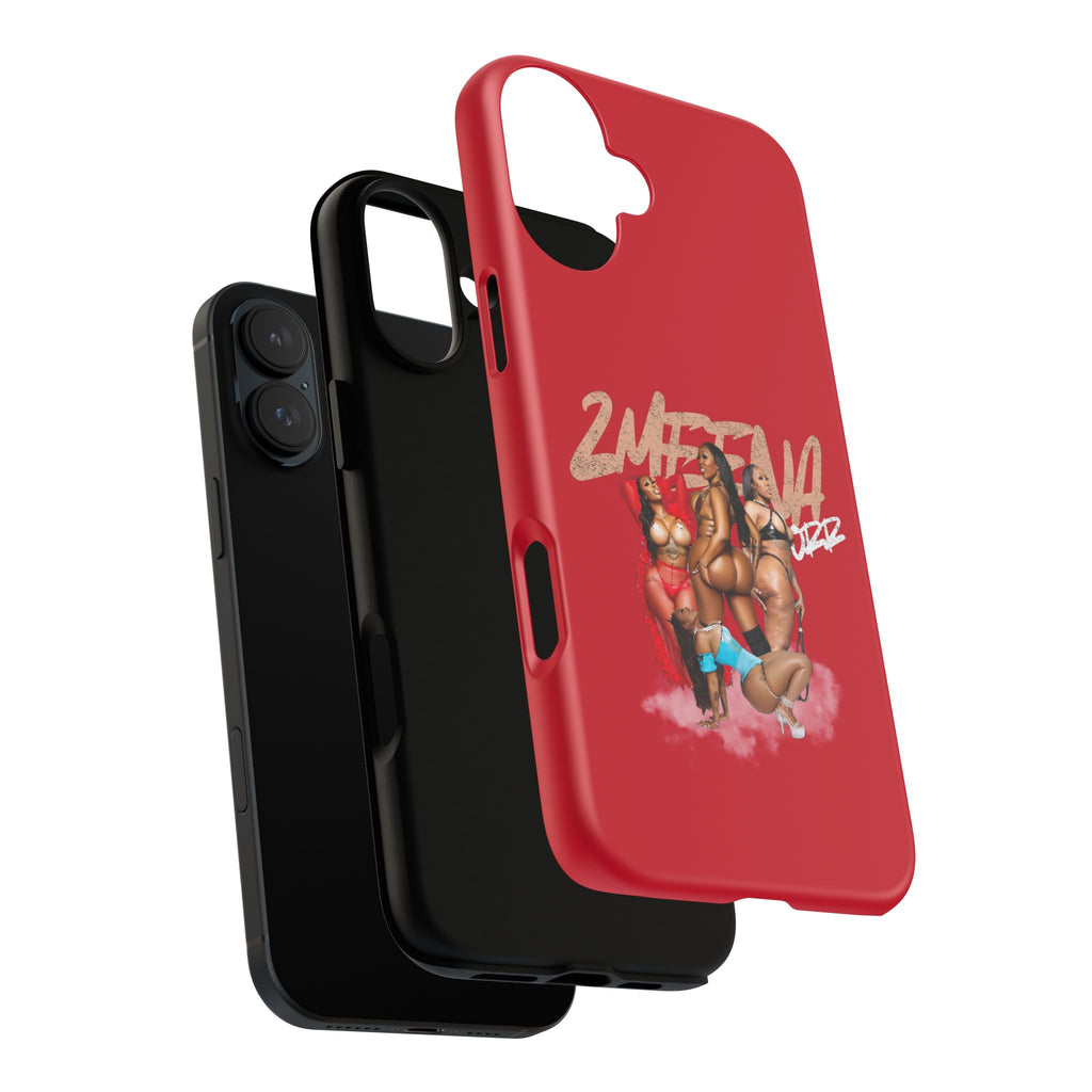 Phone Case - '2MEEZNA' Pin-Up Trio Graphic Slim Protective Cover