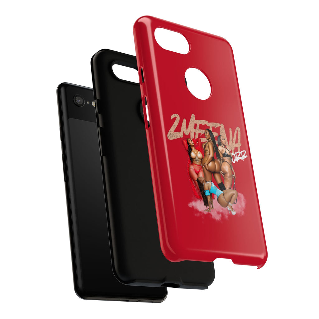 Phone Case - '2MEEZNA' Pin-Up Trio Graphic Slim Protective Cover