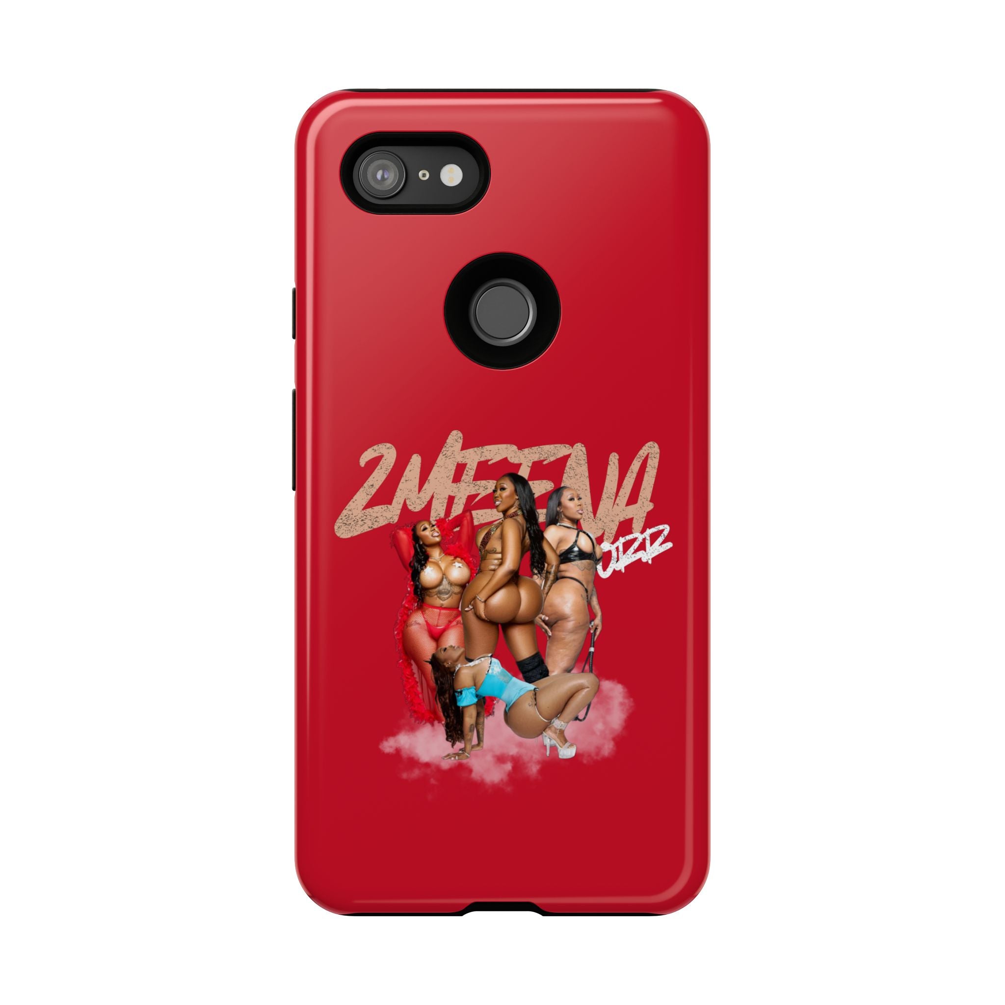 Phone Case - '2MEEZNA' Pin-Up Trio Graphic Slim Protective Cover