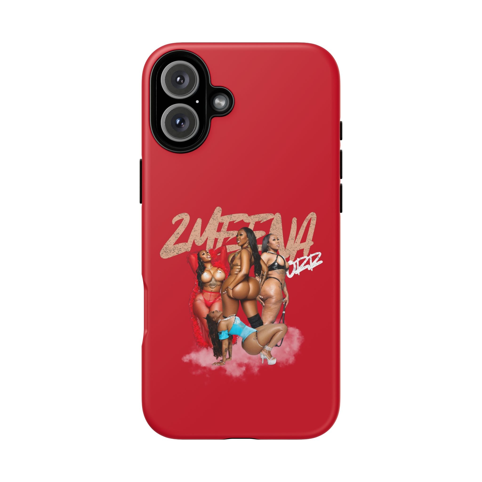 Phone Case - '2MEEZNA' Pin-Up Trio Graphic Slim Protective Cover
