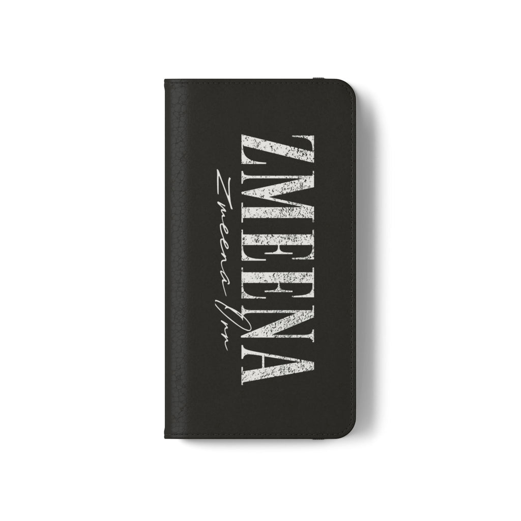Black Personalized Flip Phone Case – "Super Wet" Graphic & Name (Tamena)