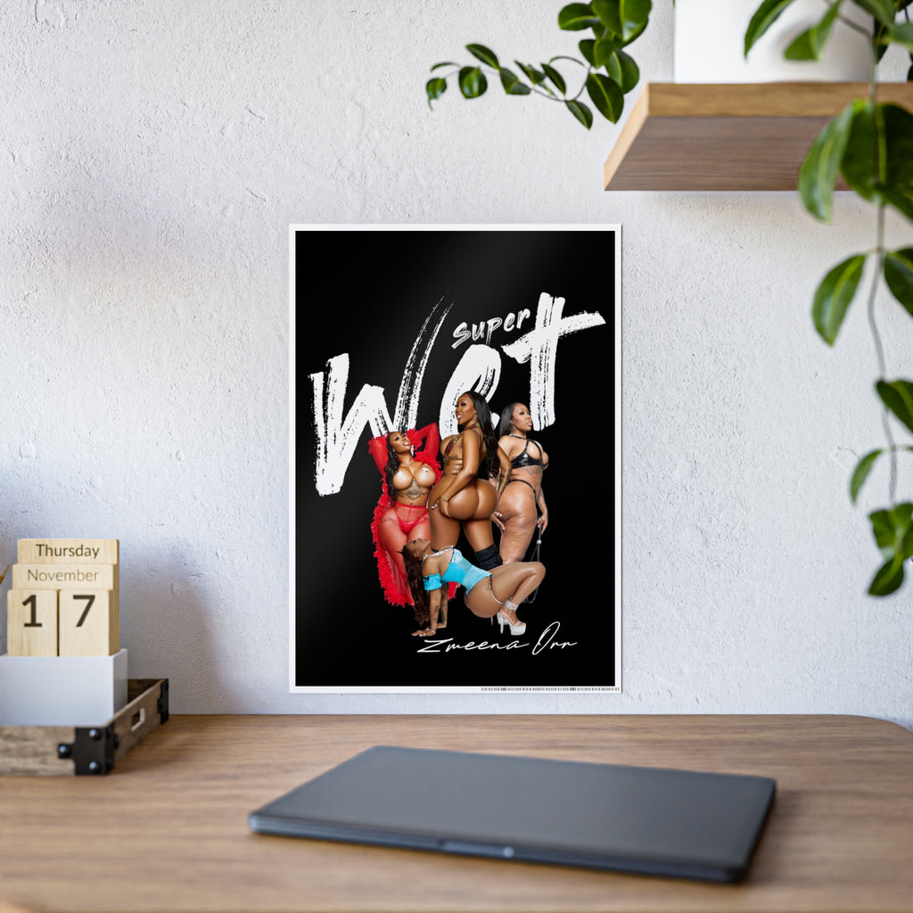 Black Gloss Poster — Sexy Pin-Up Curvy Women Art Print