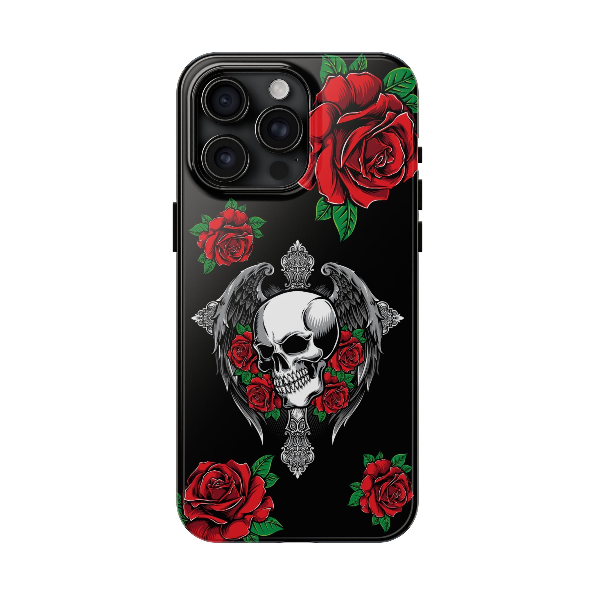 Skull and Rose Phone Case