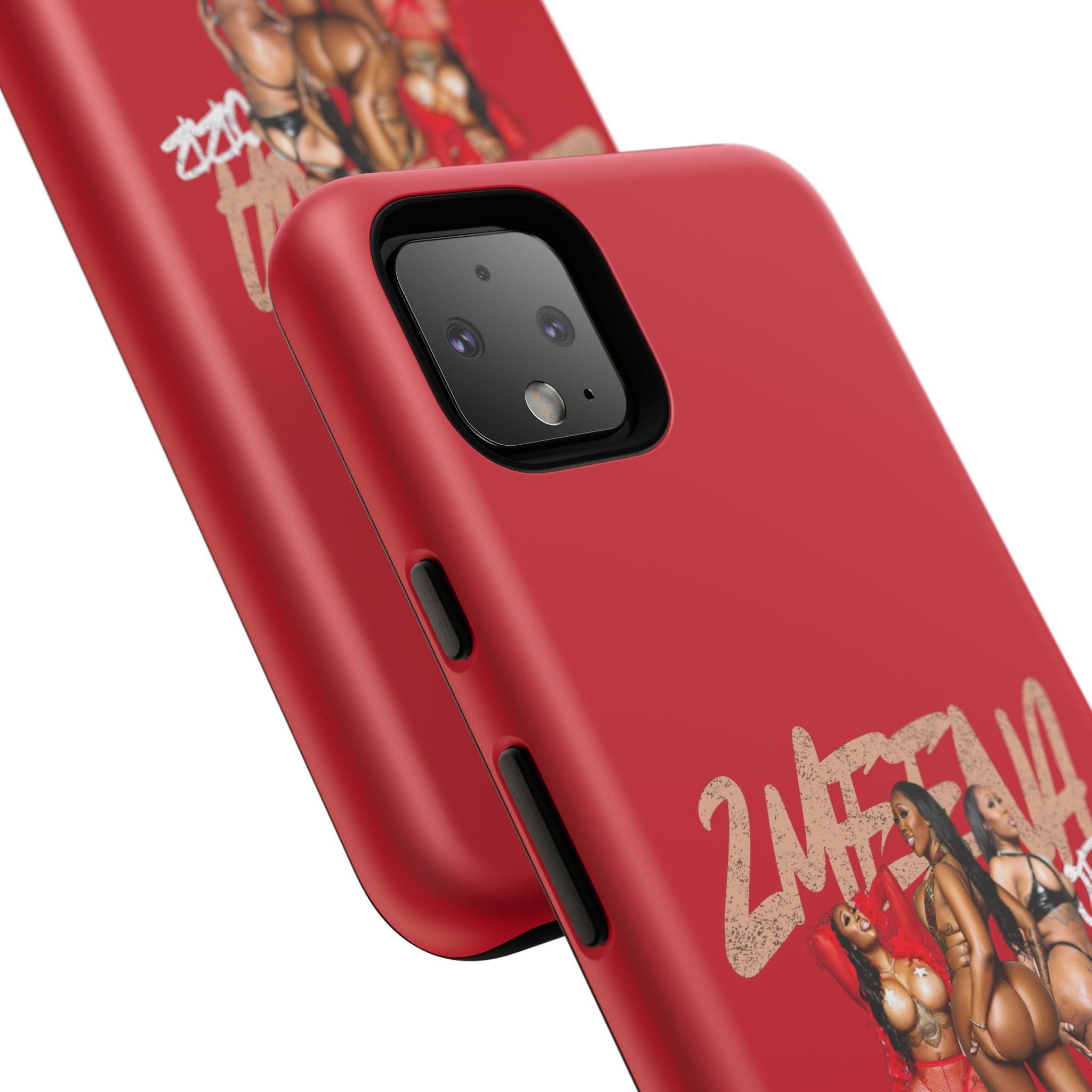 Phone Case - '2MEEZNA' Pin-Up Trio Graphic Slim Protective Cover