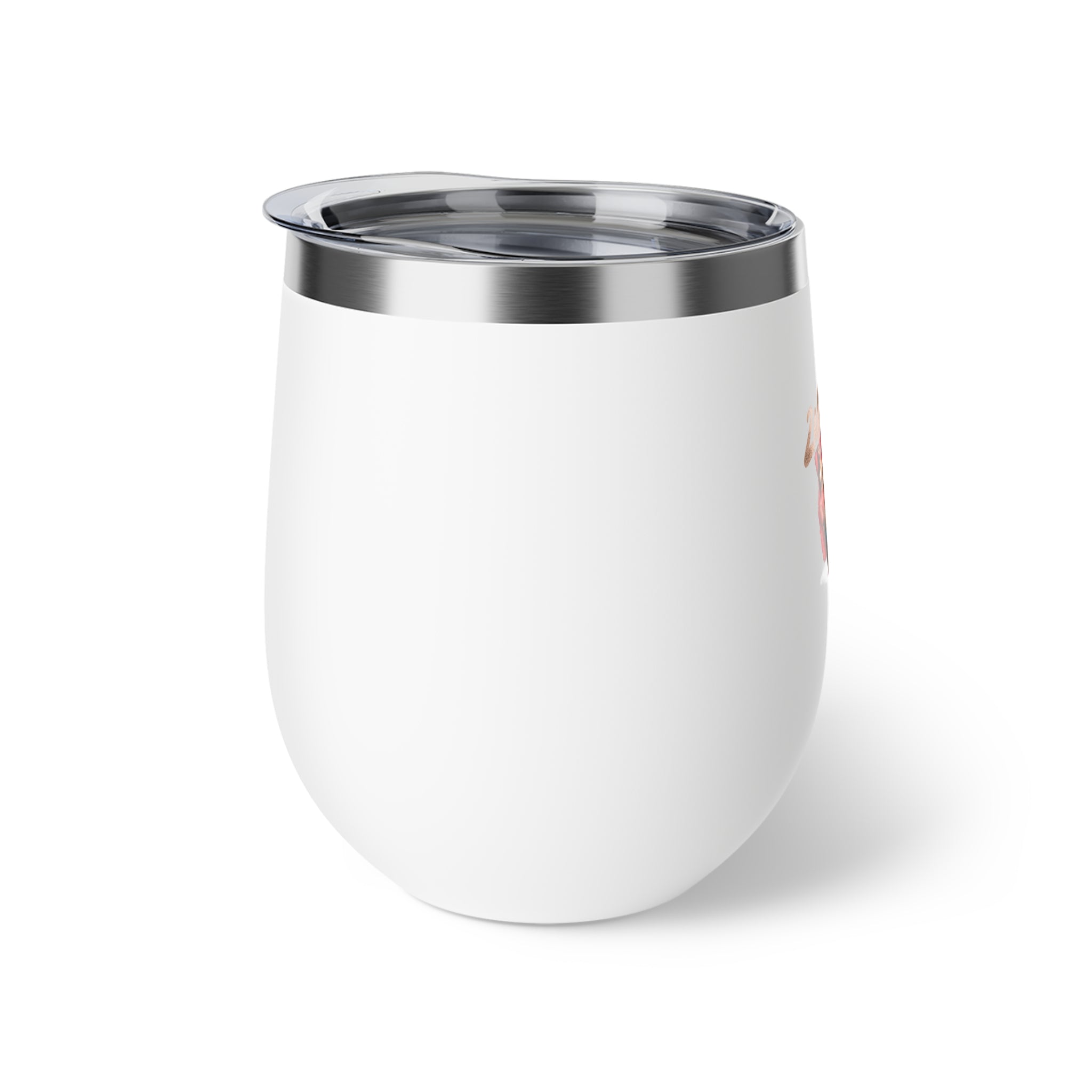 Insulated Wine Tumbler - "Handle With Caution Real Hot" Copper Vacuum 12oz