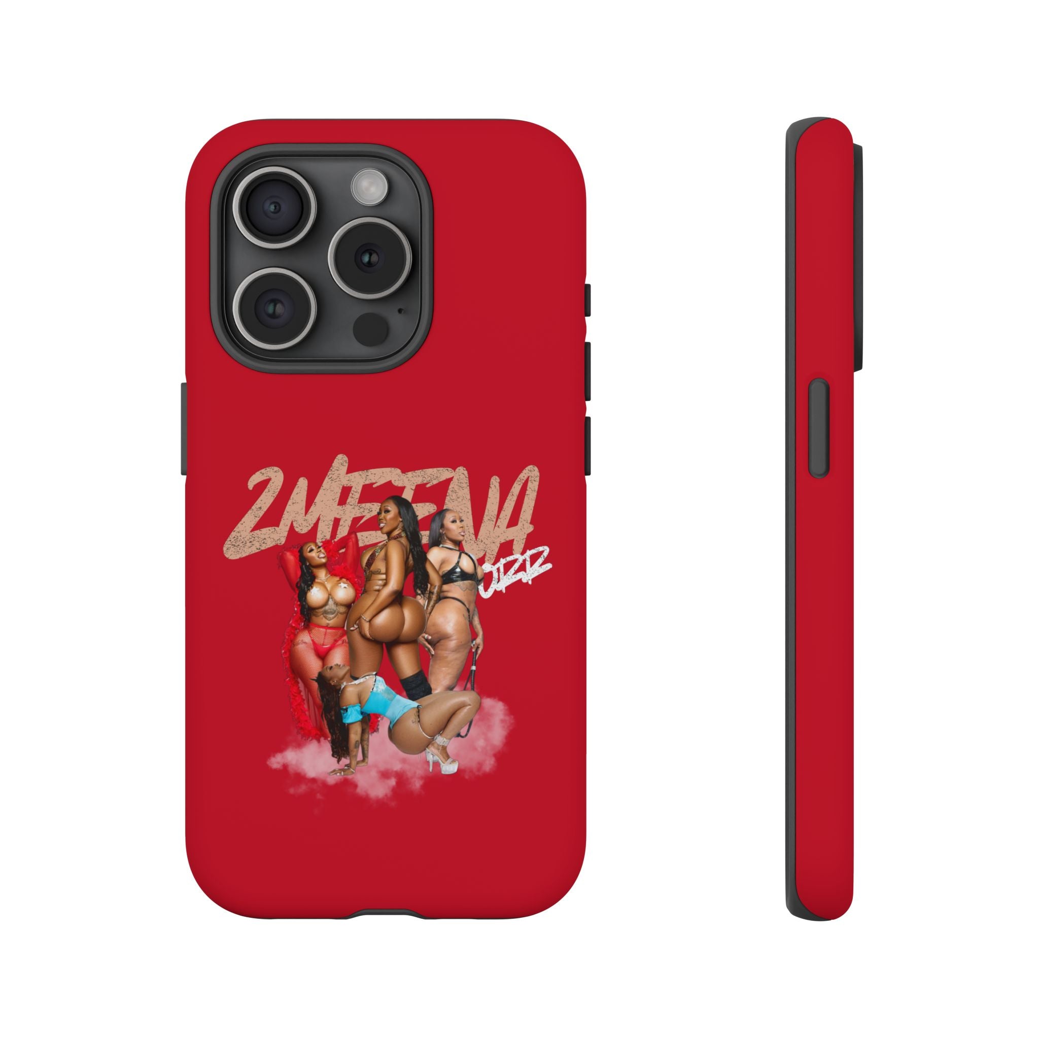 Phone Case - '2MEEZNA' Pin-Up Trio Graphic Slim Protective Cover