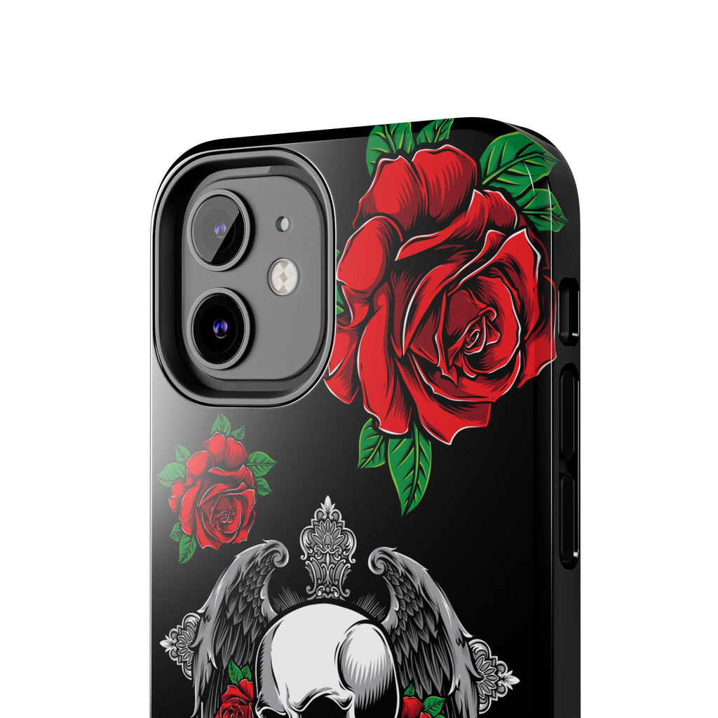 Skull and Rose Phone Case