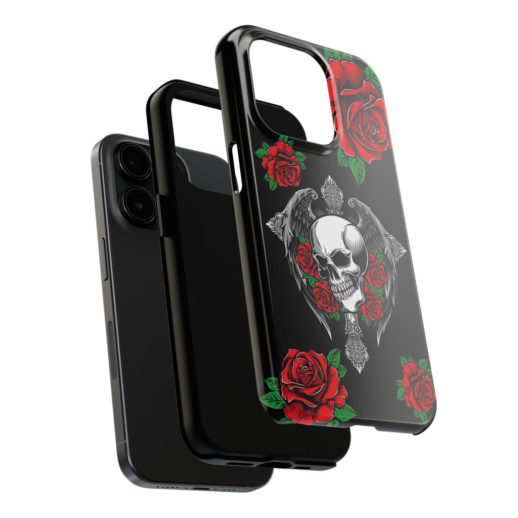Skull and Rose Phone Case