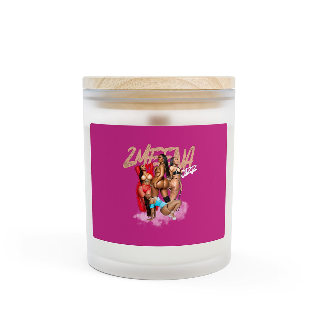 11oz Frosted Glass Candle — Bold Pin-Up Graphic "2WET4U" Scented Candle