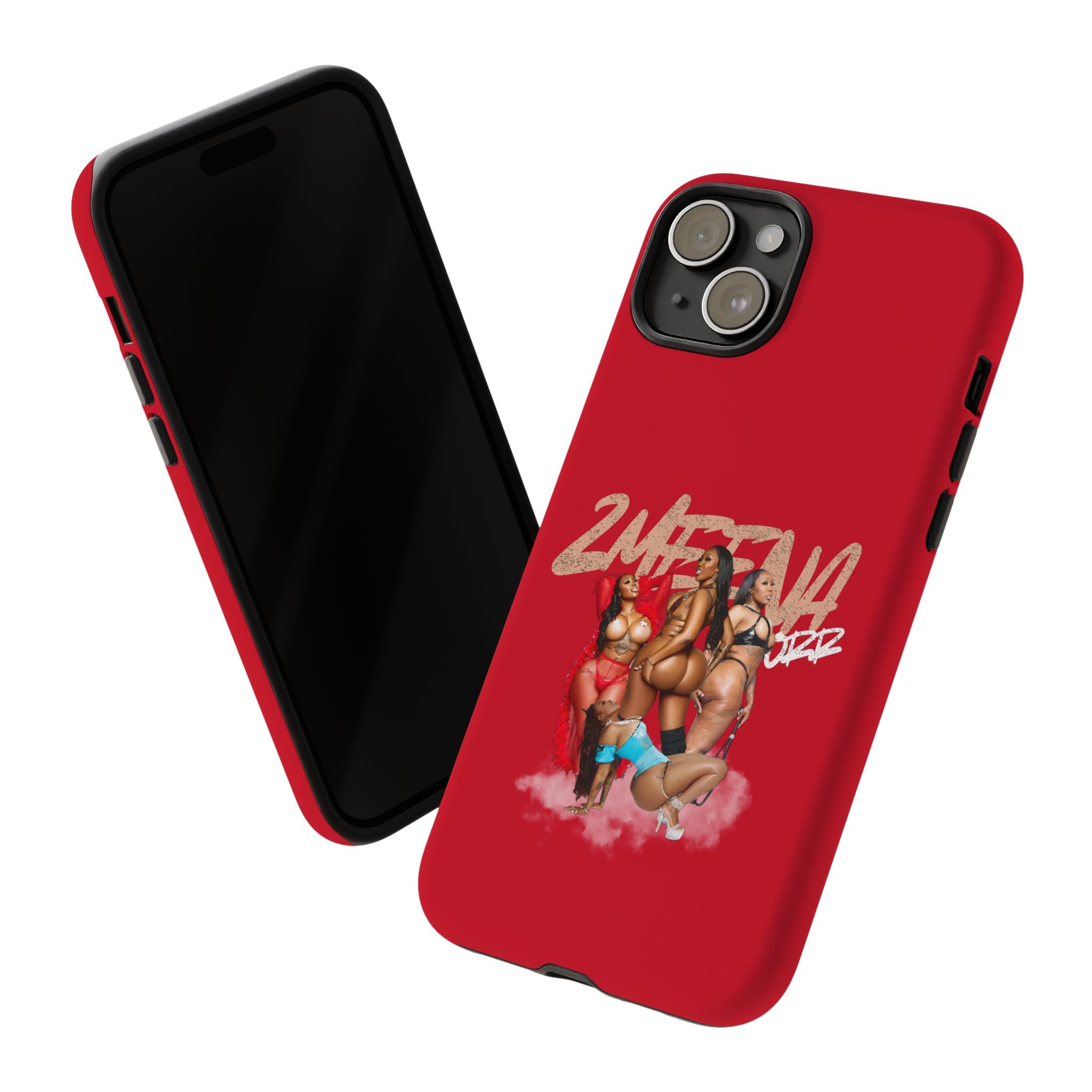 Phone Case - '2MEEZNA' Pin-Up Trio Graphic Slim Protective Cover