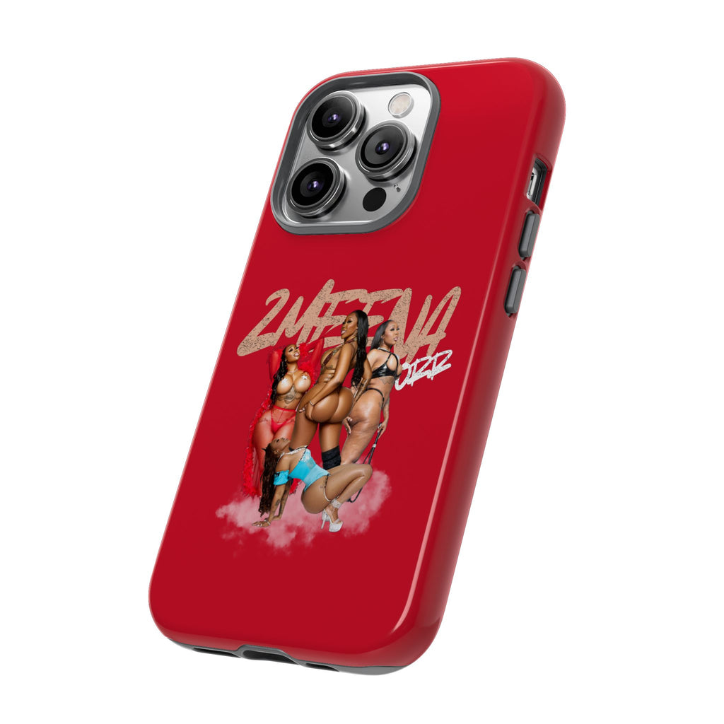 Phone Case - '2MEEZNA' Pin-Up Trio Graphic Slim Protective Cover
