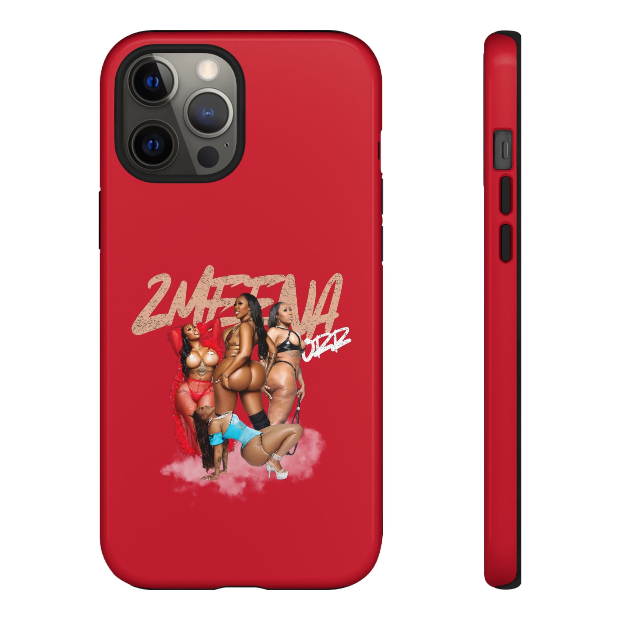 Phone Case - '2MEEZNA' Pin-Up Trio Graphic Slim Protective Cover