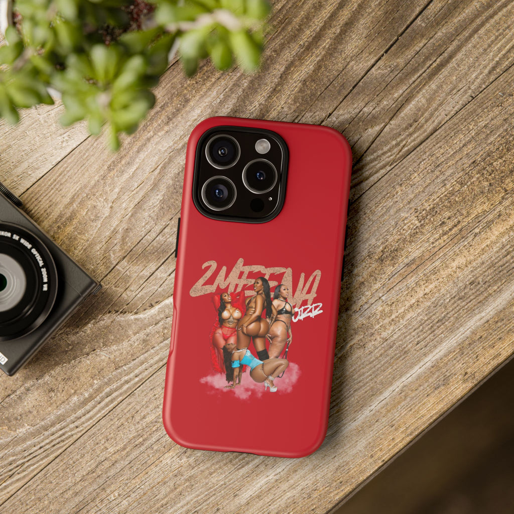Phone Case - '2MEEZNA' Pin-Up Trio Graphic Slim Protective Cover