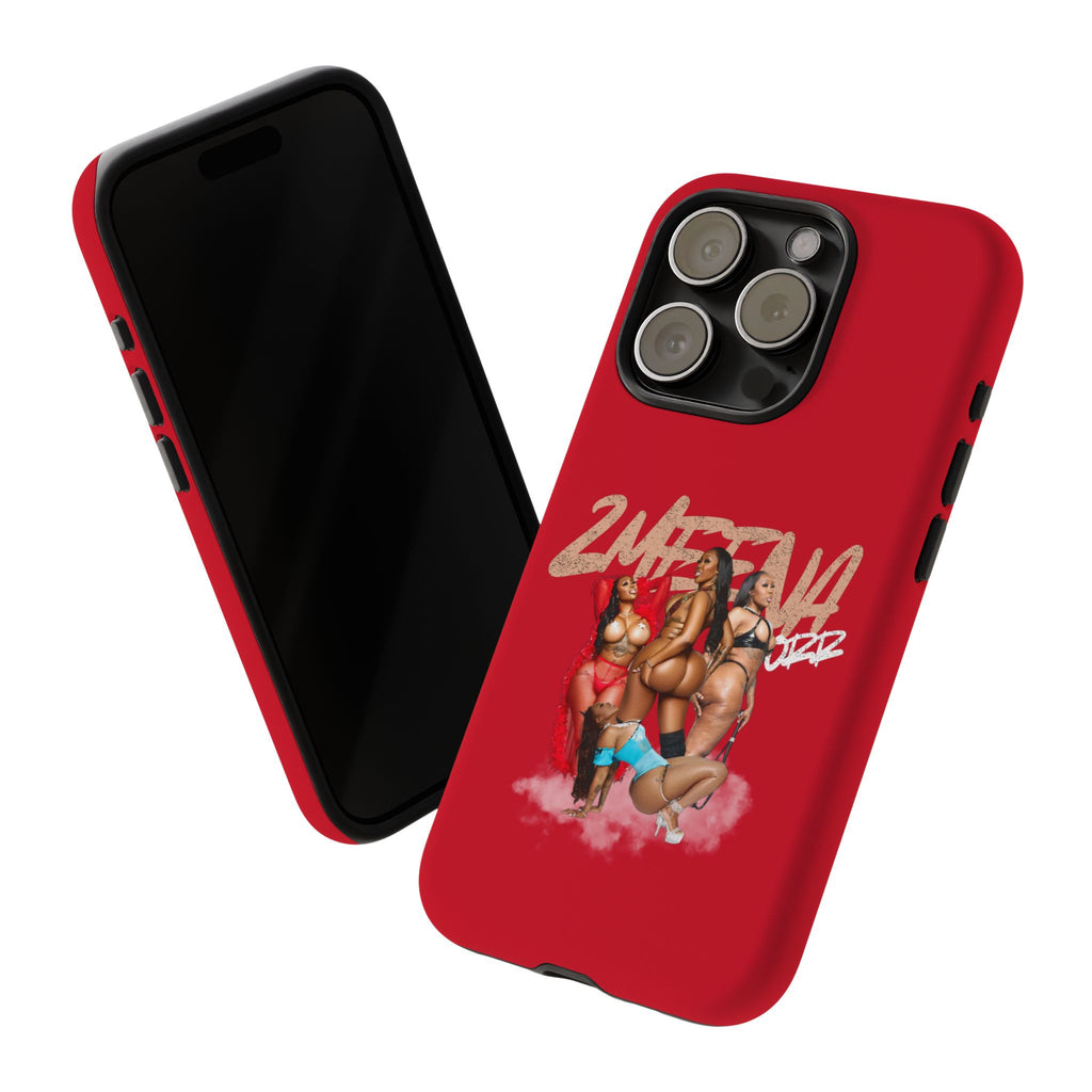 Phone Case - '2MEEZNA' Pin-Up Trio Graphic Slim Protective Cover