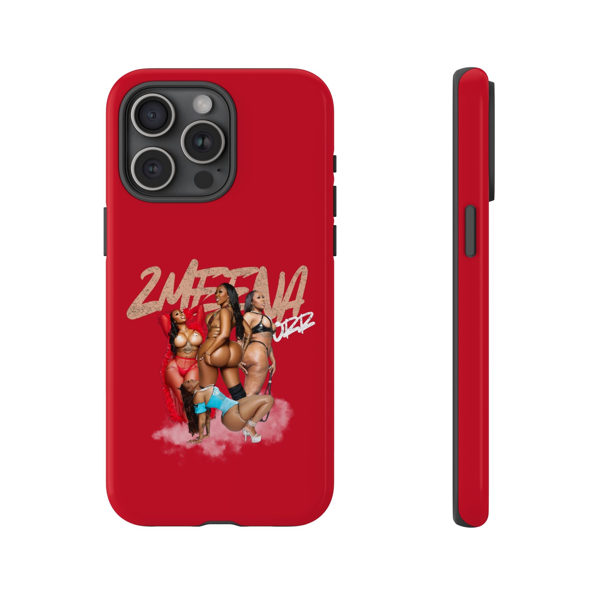 Phone Case - '2MEEZNA' Pin-Up Trio Graphic Slim Protective Cover