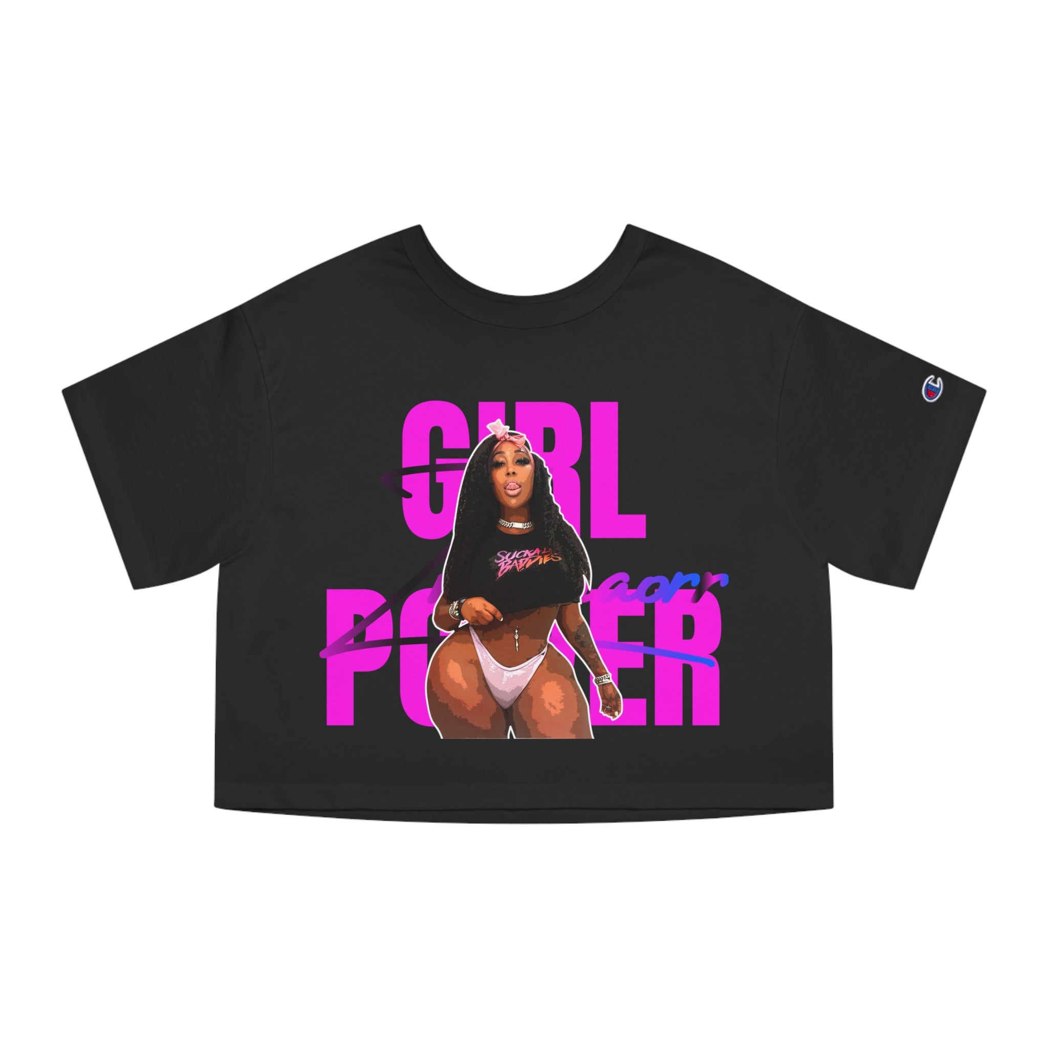 ZMEENAORR Champion Women's Heritage Cropped T-Shirt