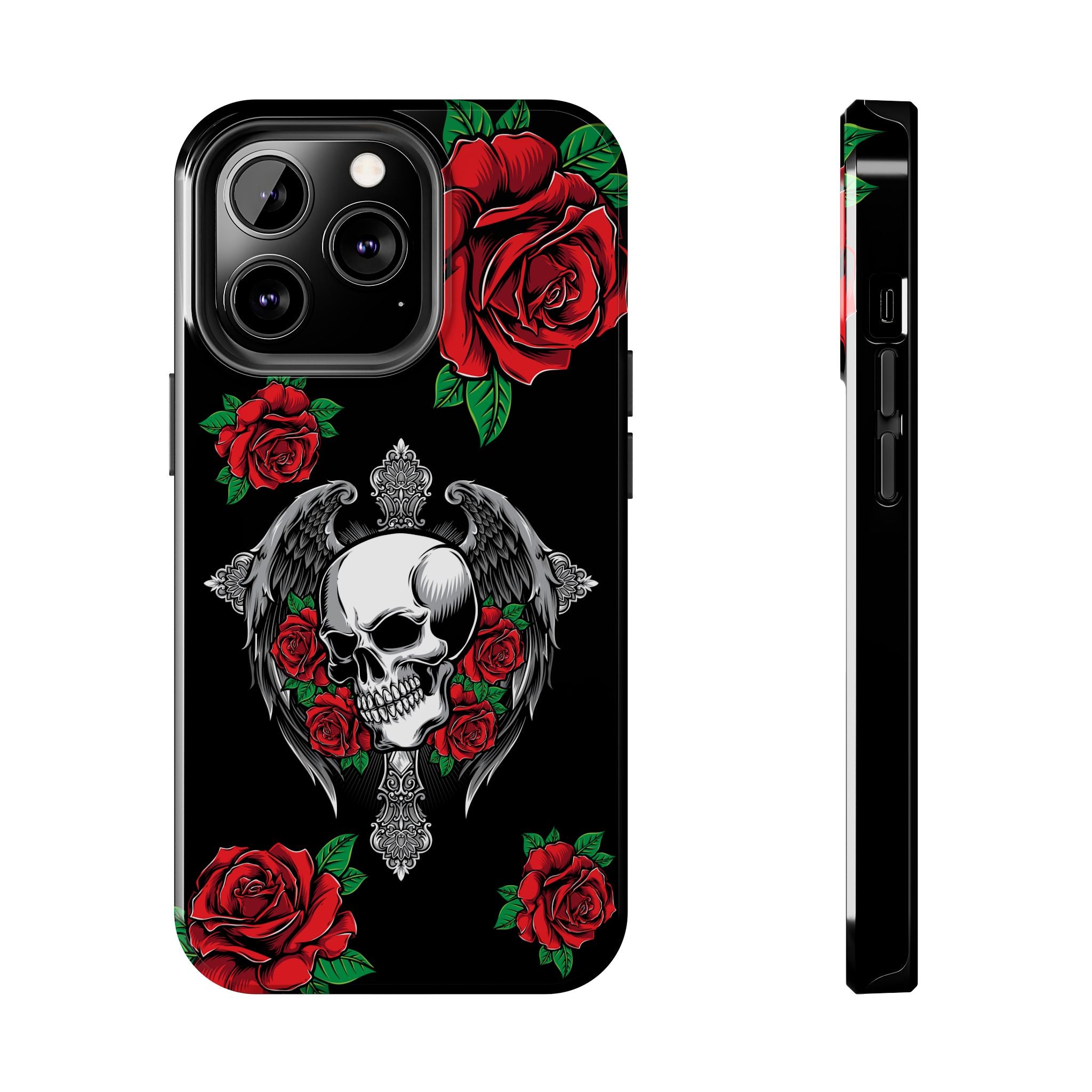 Skull and Rose Phone Case