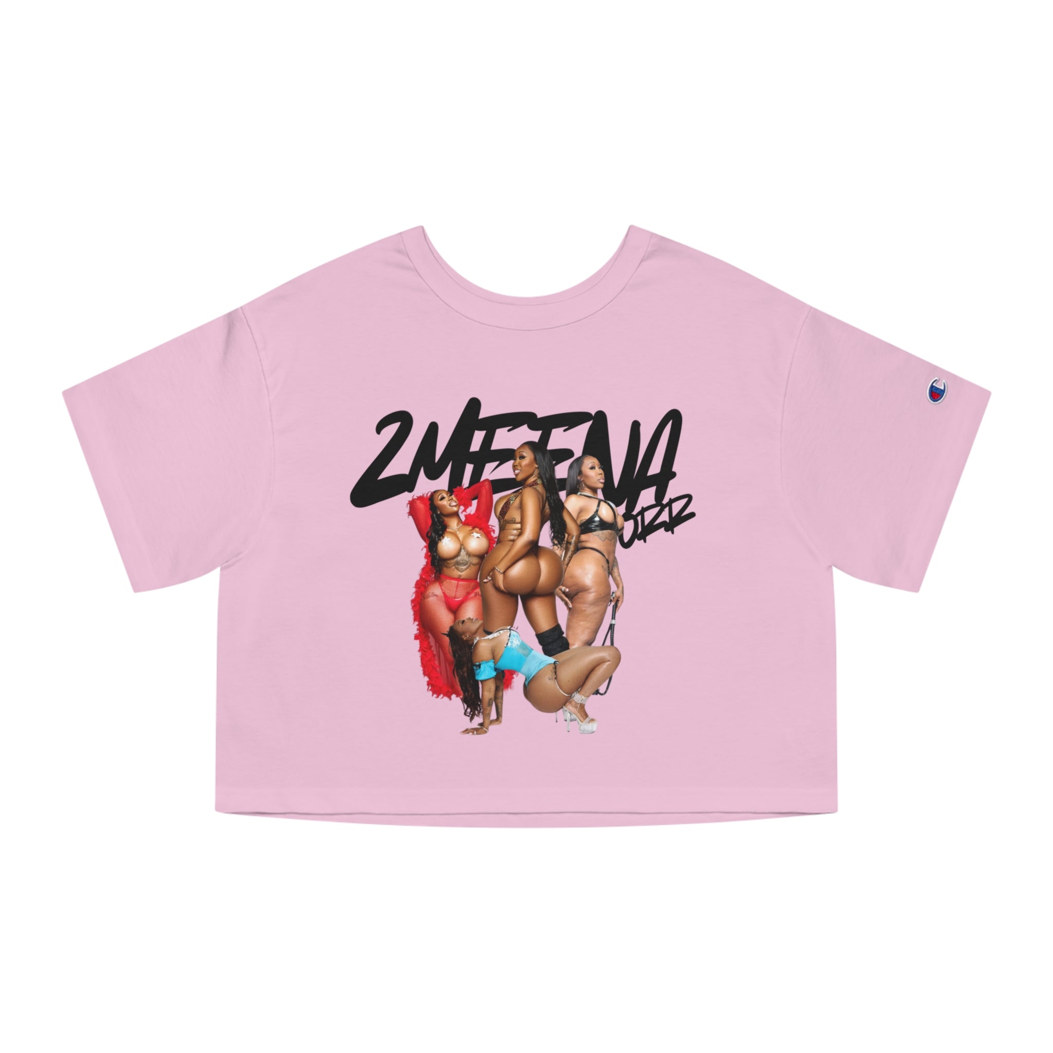 Cropped T-Shirt — '2WEETNAZ' Pin-Up Girls Graphic Crop Tee
