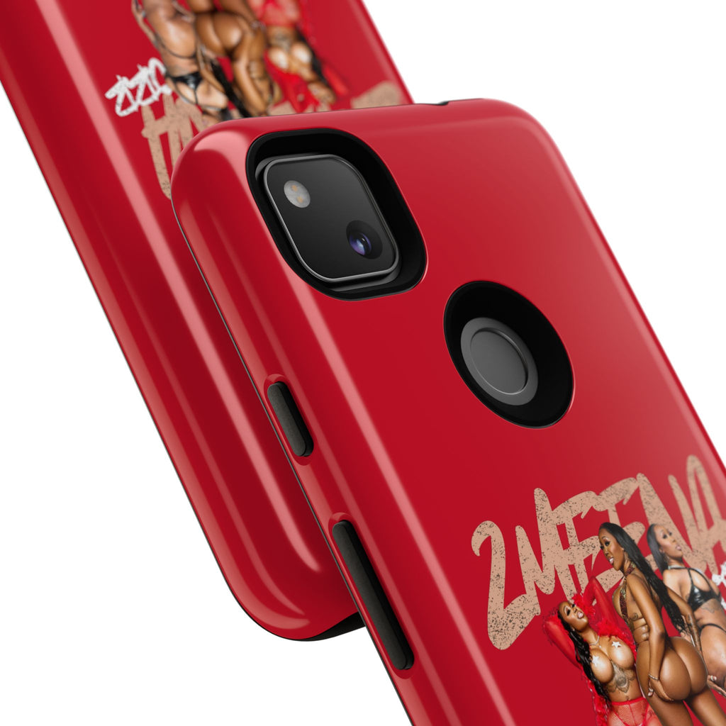 Phone Case - '2MEEZNA' Pin-Up Trio Graphic Slim Protective Cover