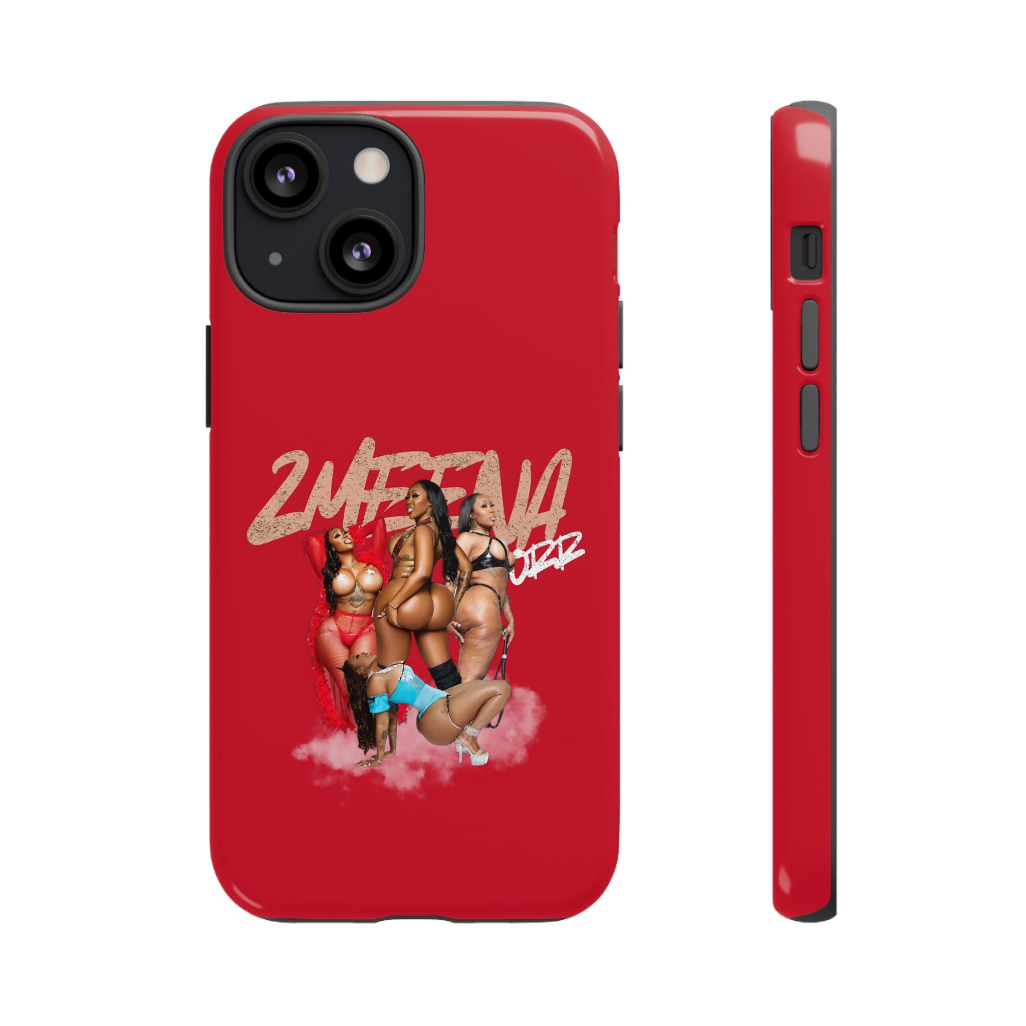 Phone Case - '2MEEZNA' Pin-Up Trio Graphic Slim Protective Cover