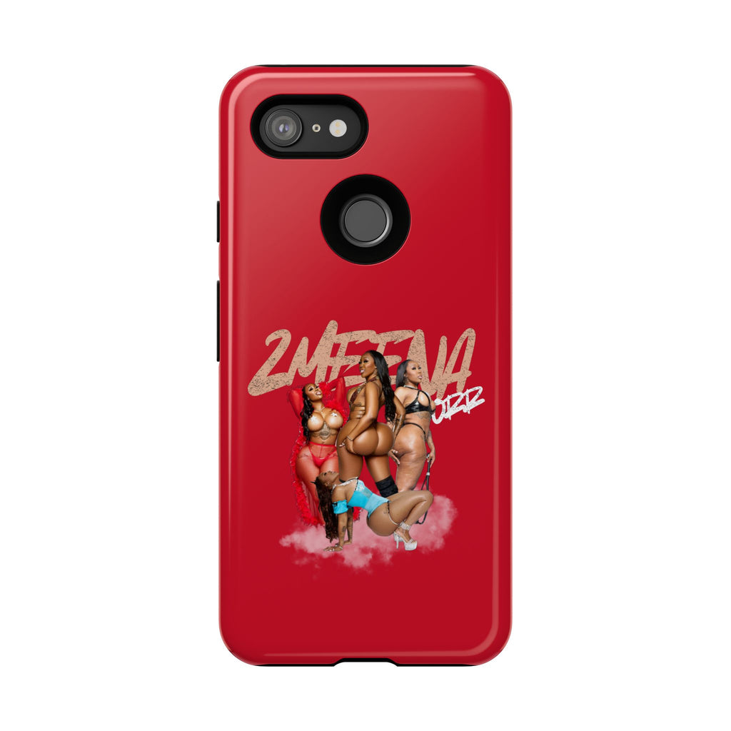 Phone Case - '2MEEZNA' Pin-Up Trio Graphic Slim Protective Cover