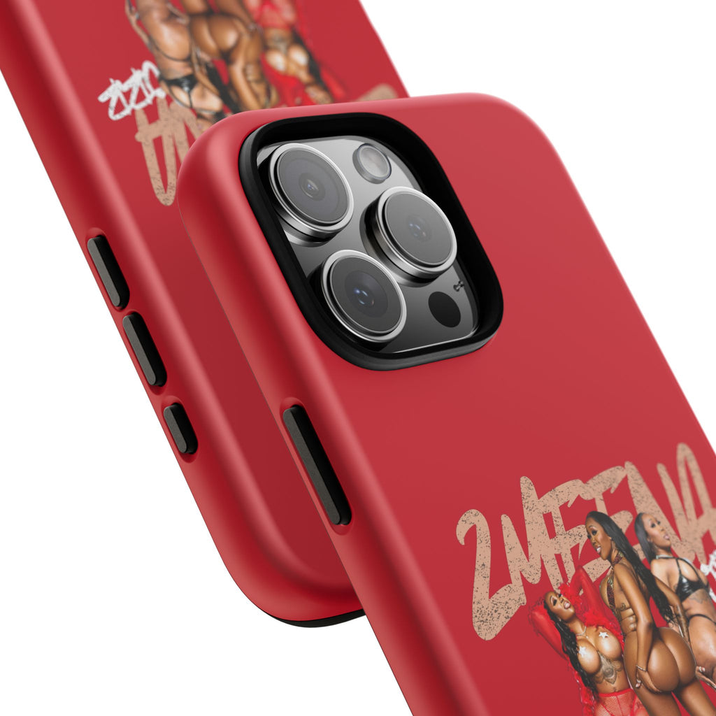 Phone Case - '2MEEZNA' Pin-Up Trio Graphic Slim Protective Cover