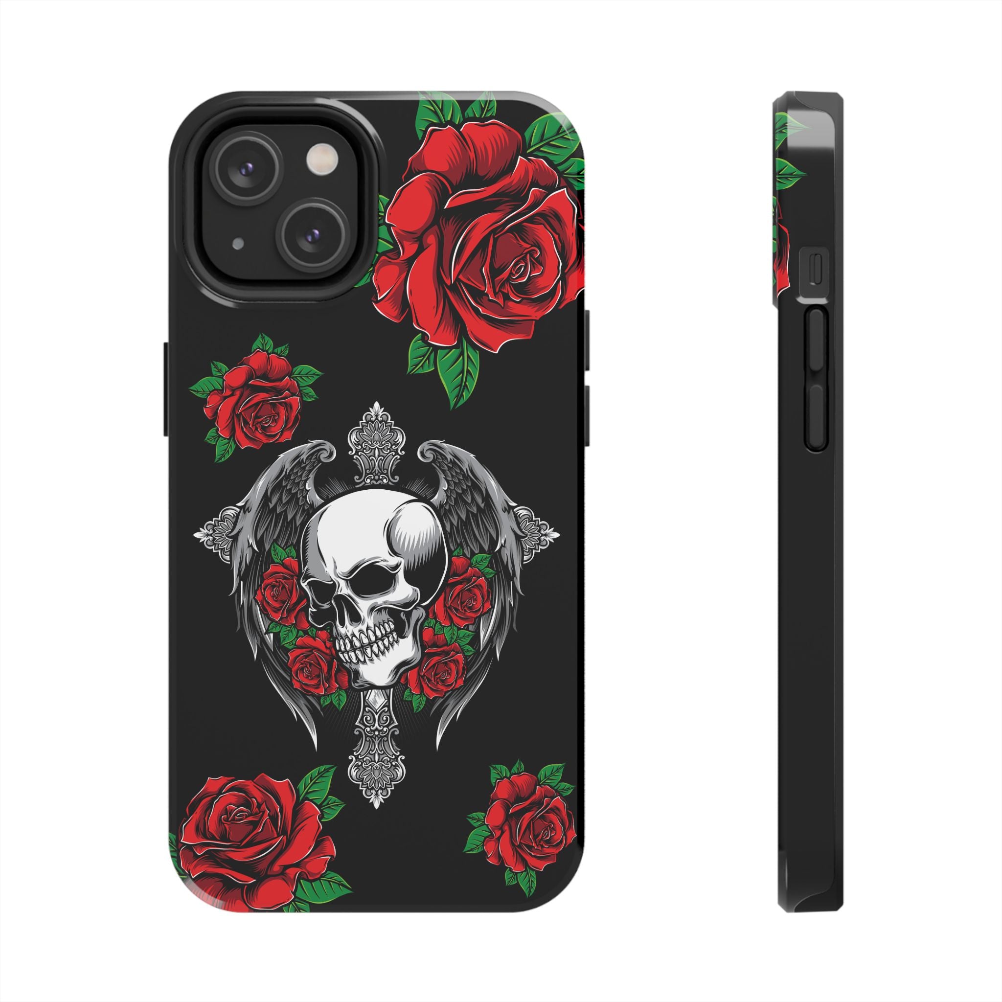 Skull and Rose Phone Case
