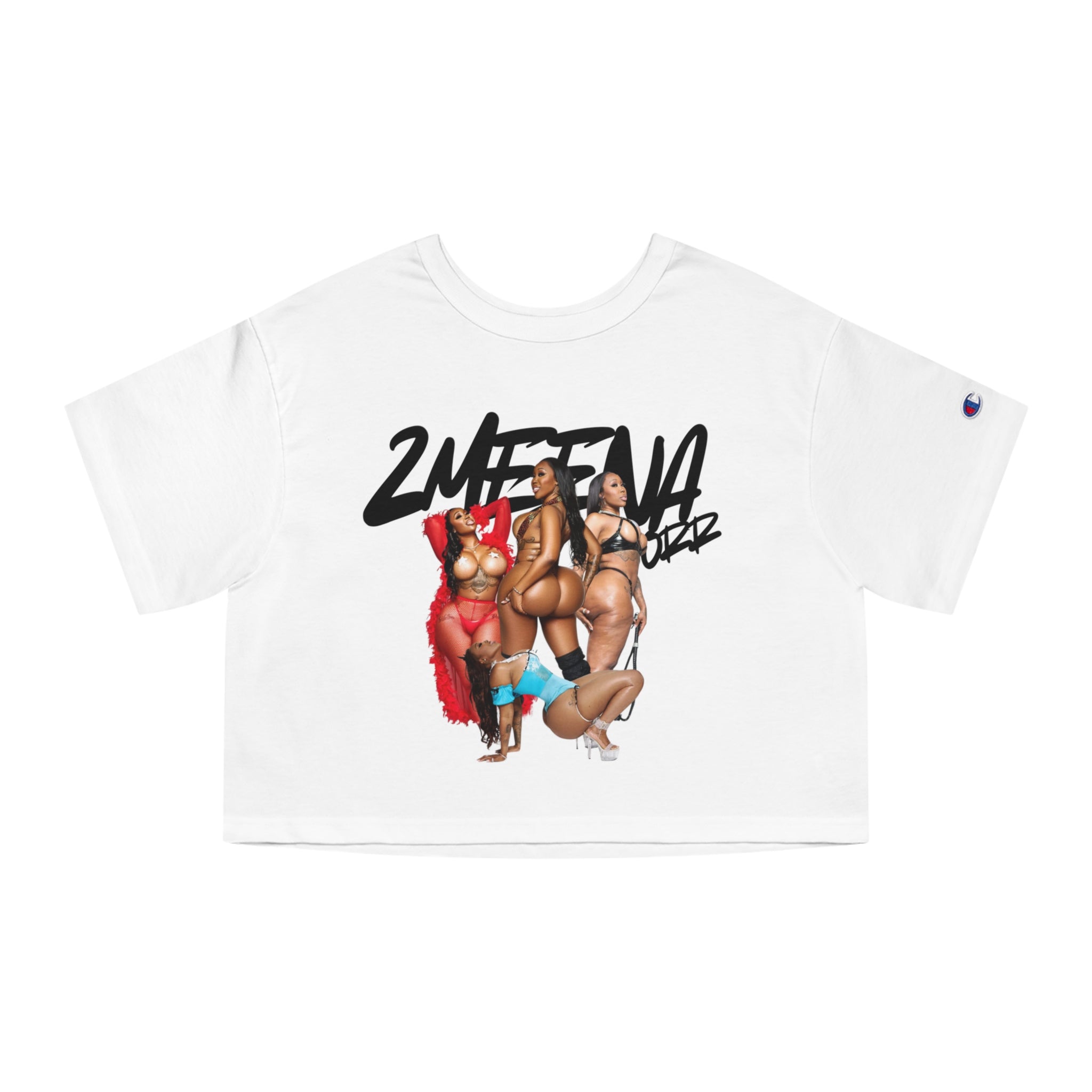 Cropped T-Shirt — '2WEETNAZ' Pin-Up Girls Graphic Crop Tee