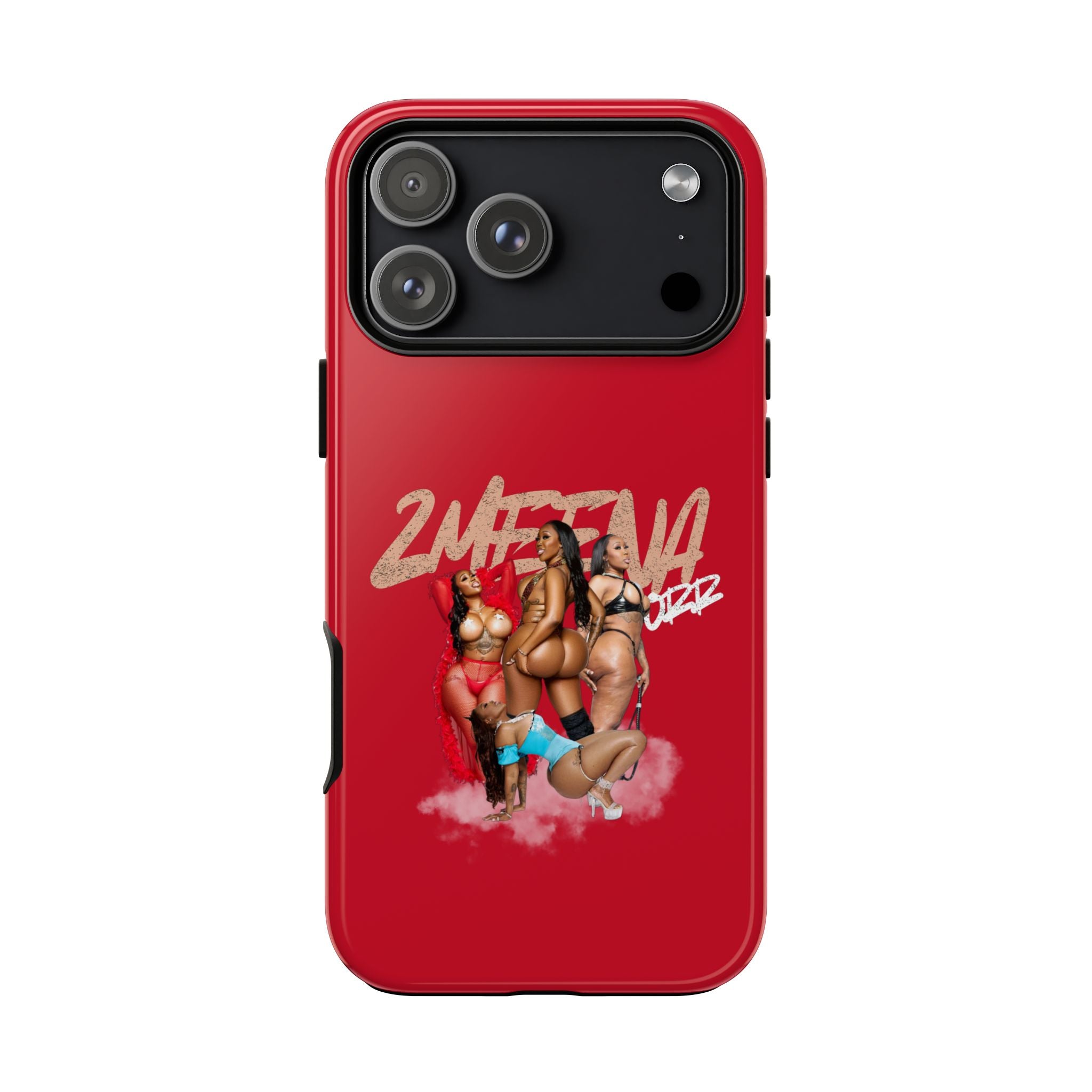 Phone Case - '2MEEZNA' Pin-Up Trio Graphic Slim Protective Cover