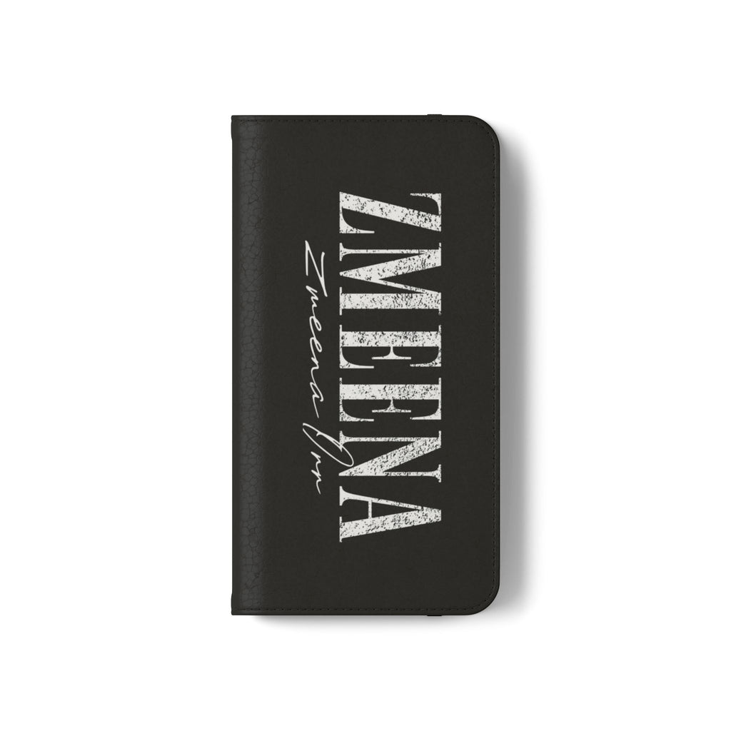 Black Personalized Flip Phone Case – "Super Wet" Graphic & Name (Tamena)