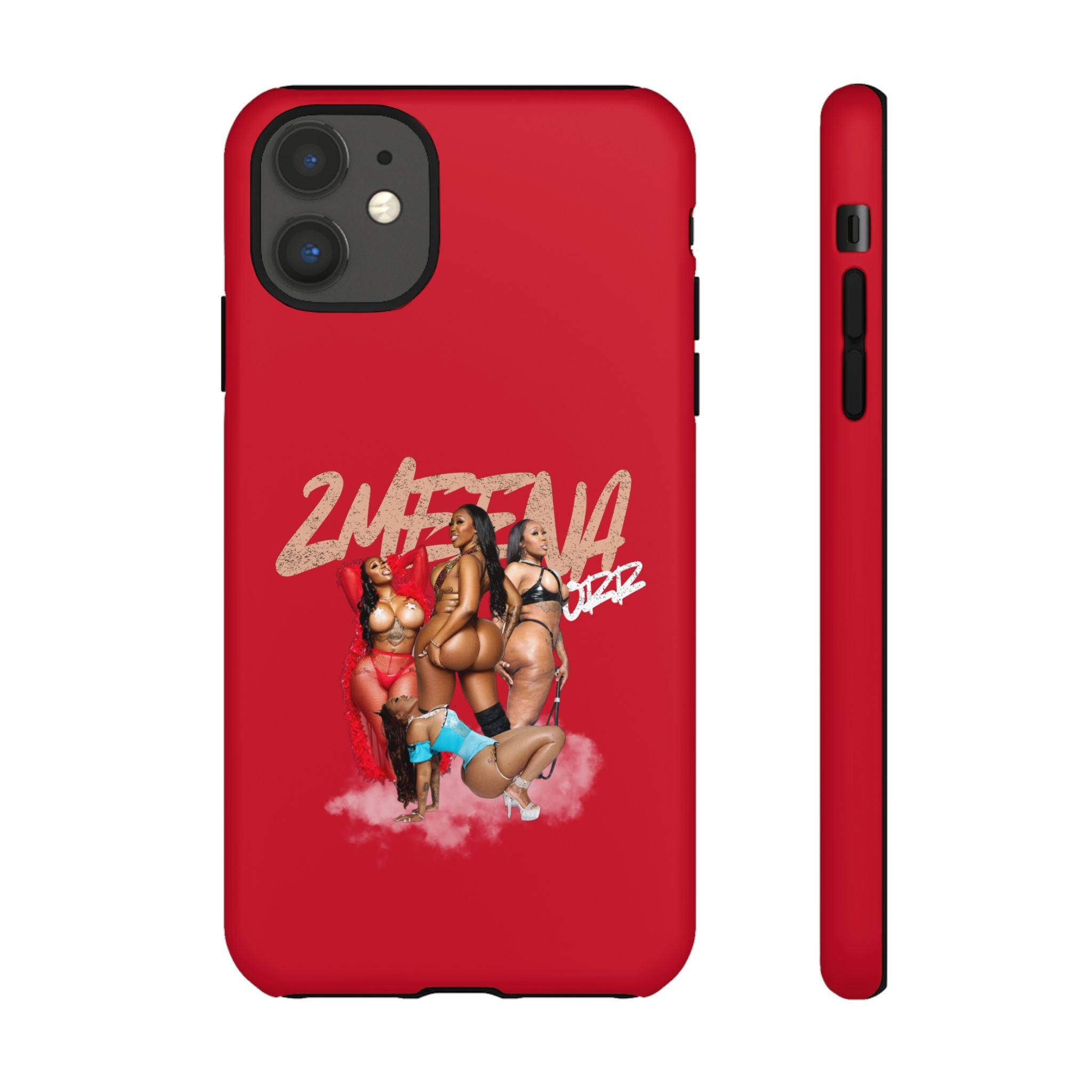 Phone Case - '2MEEZNA' Pin-Up Trio Graphic Slim Protective Cover